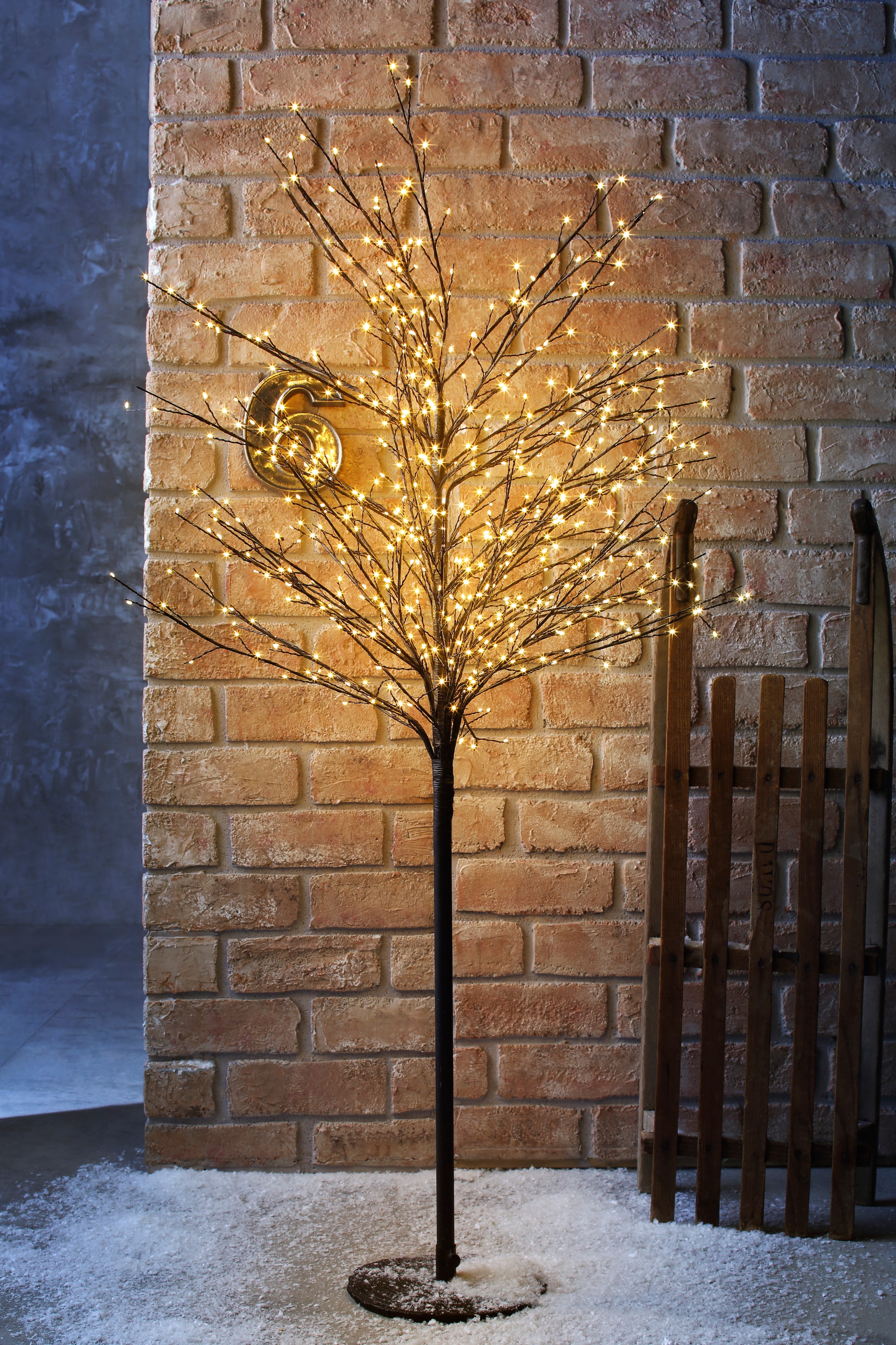 AM Design LED Baum, 580 flammig-flammig, Weihnachtsdeko aussen, mit 580 warmweißen LEDs