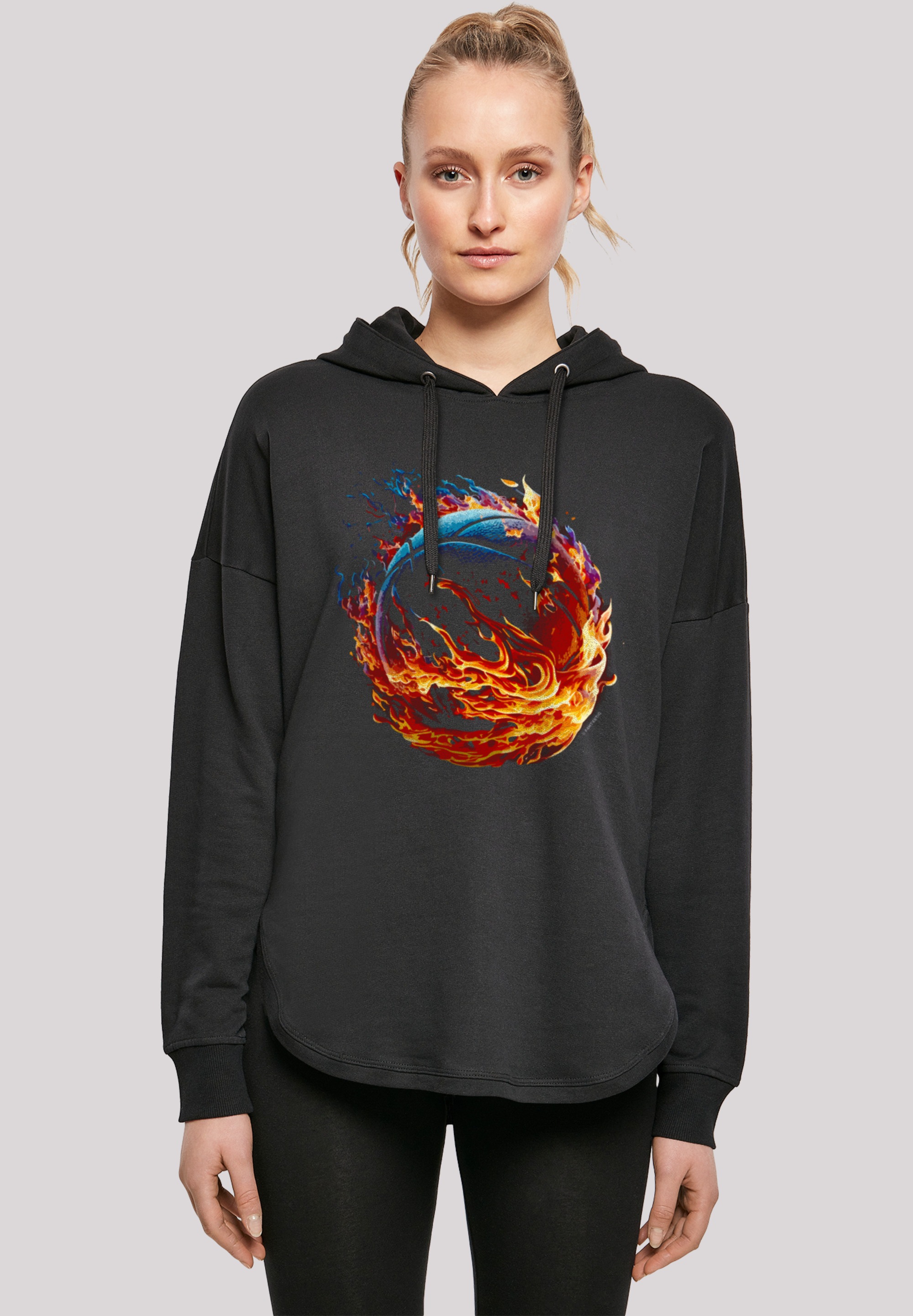 Kapuzenpullover »Basketball On Fire Sport OVERSIZE HOODIE«, Print