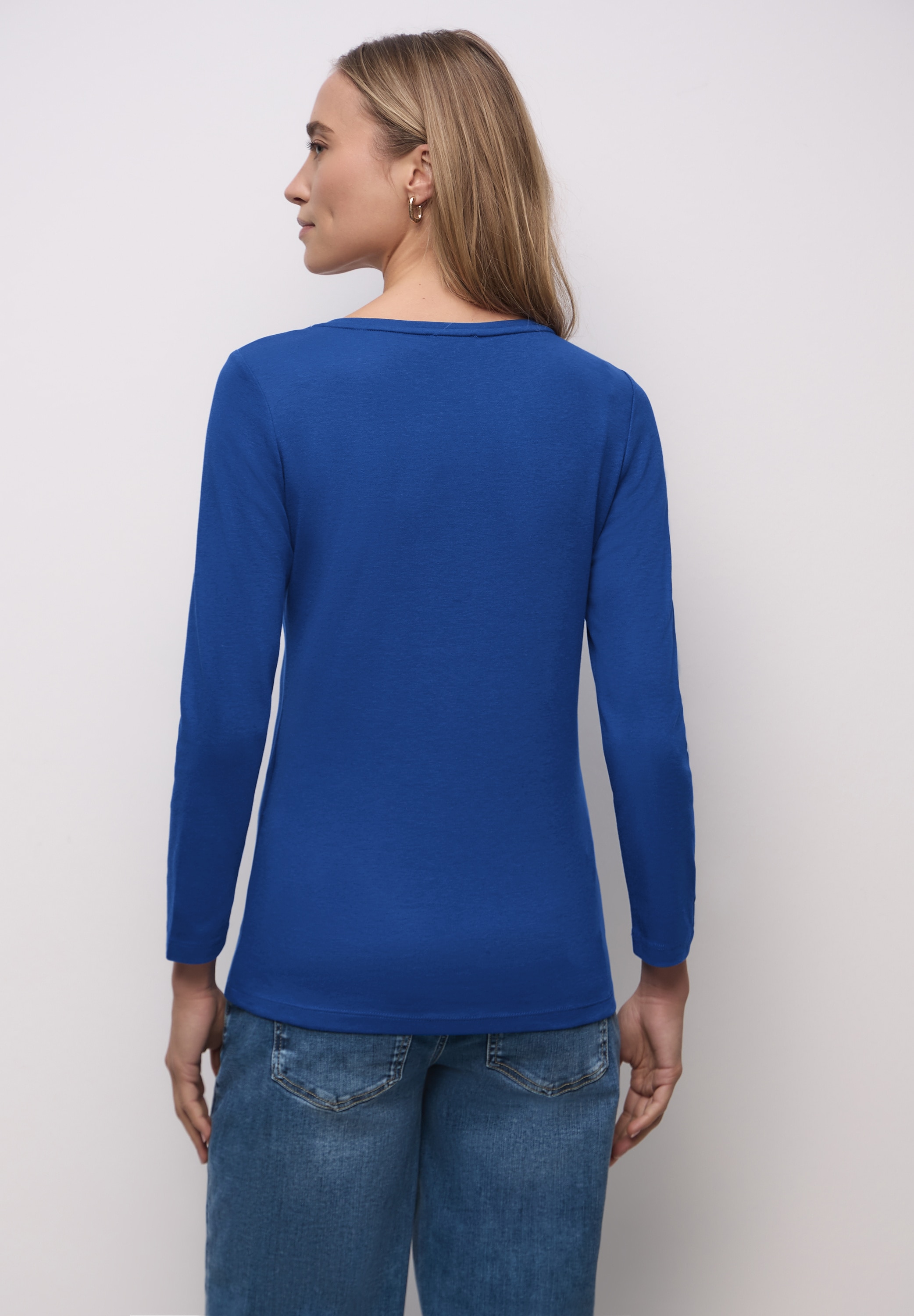 STREET ONE 3/4-Arm-Shirt im soften Baumwoll-Mix