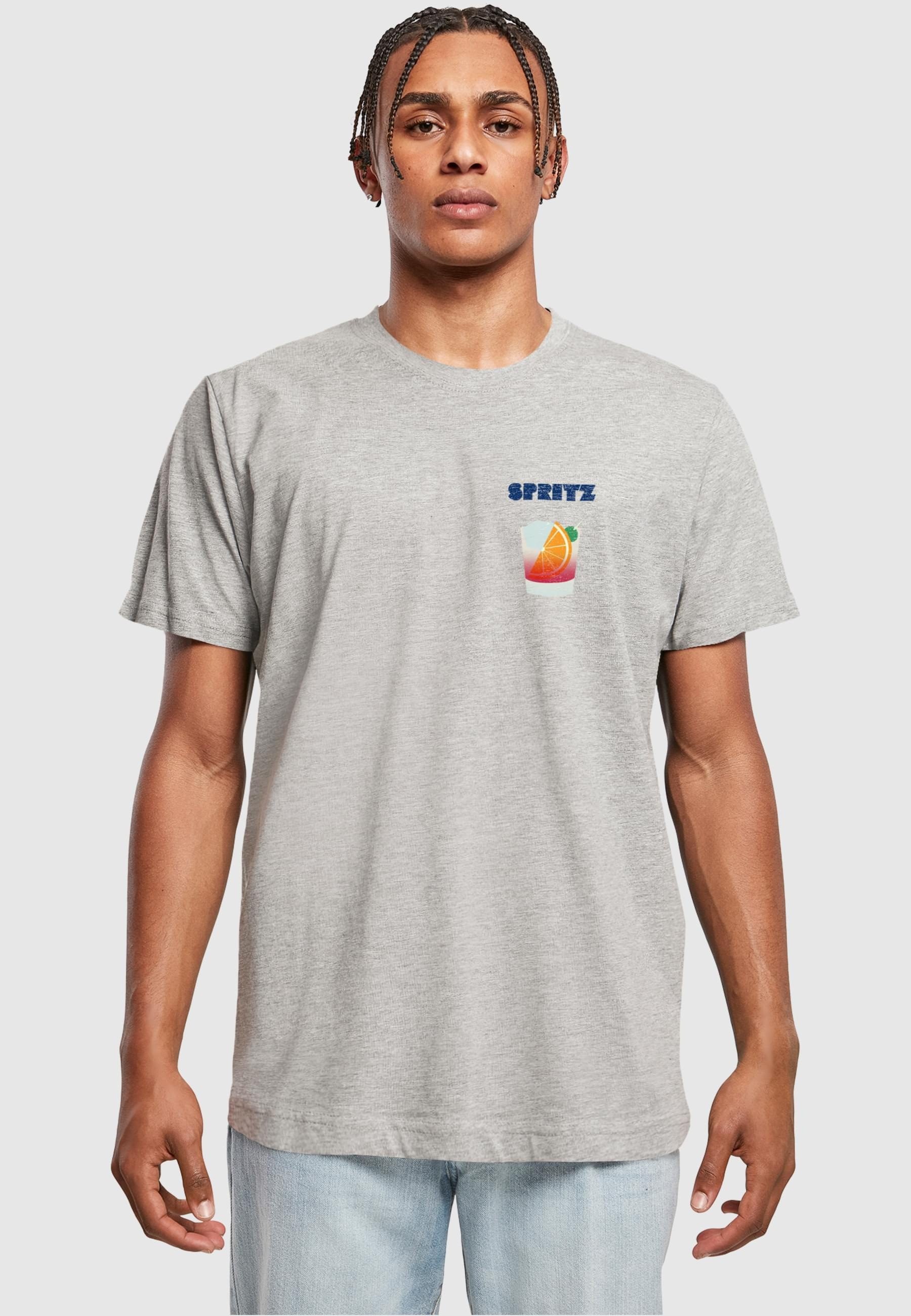 MisterTee T-Shirt »MisterTee Herren Vintage Spritz Tee«, (1 tlg.)