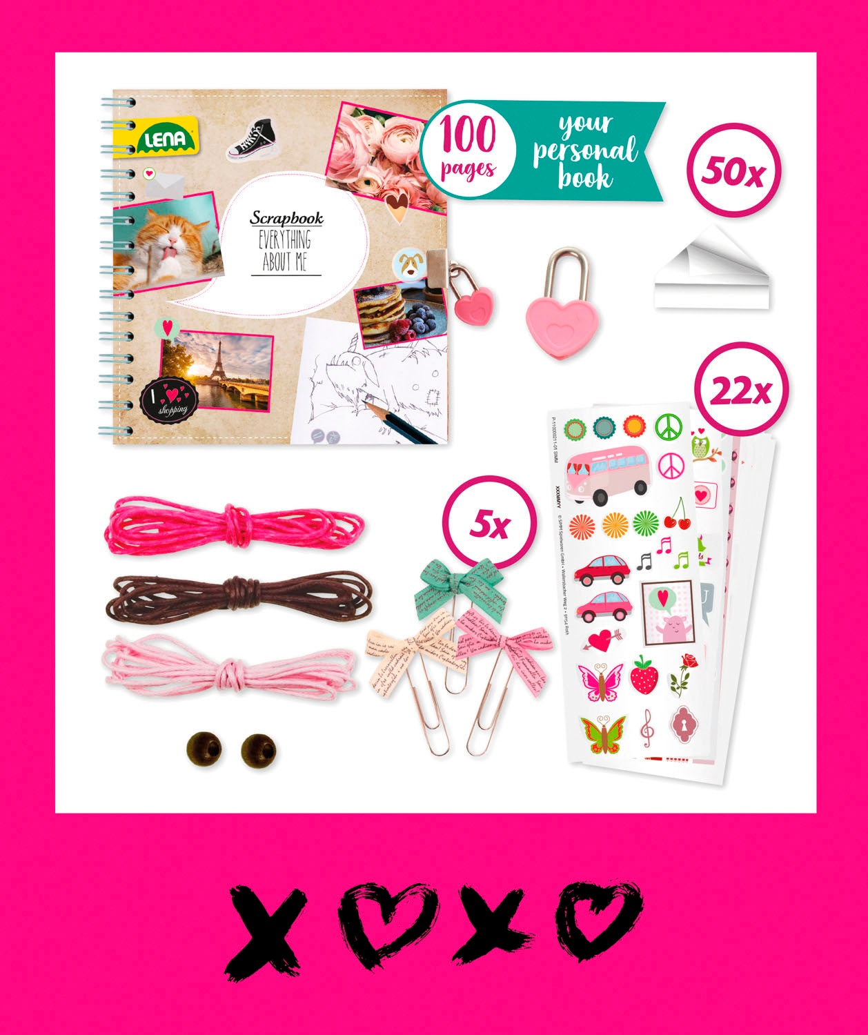 Lena® Kreativset »Scrapbook, groß«