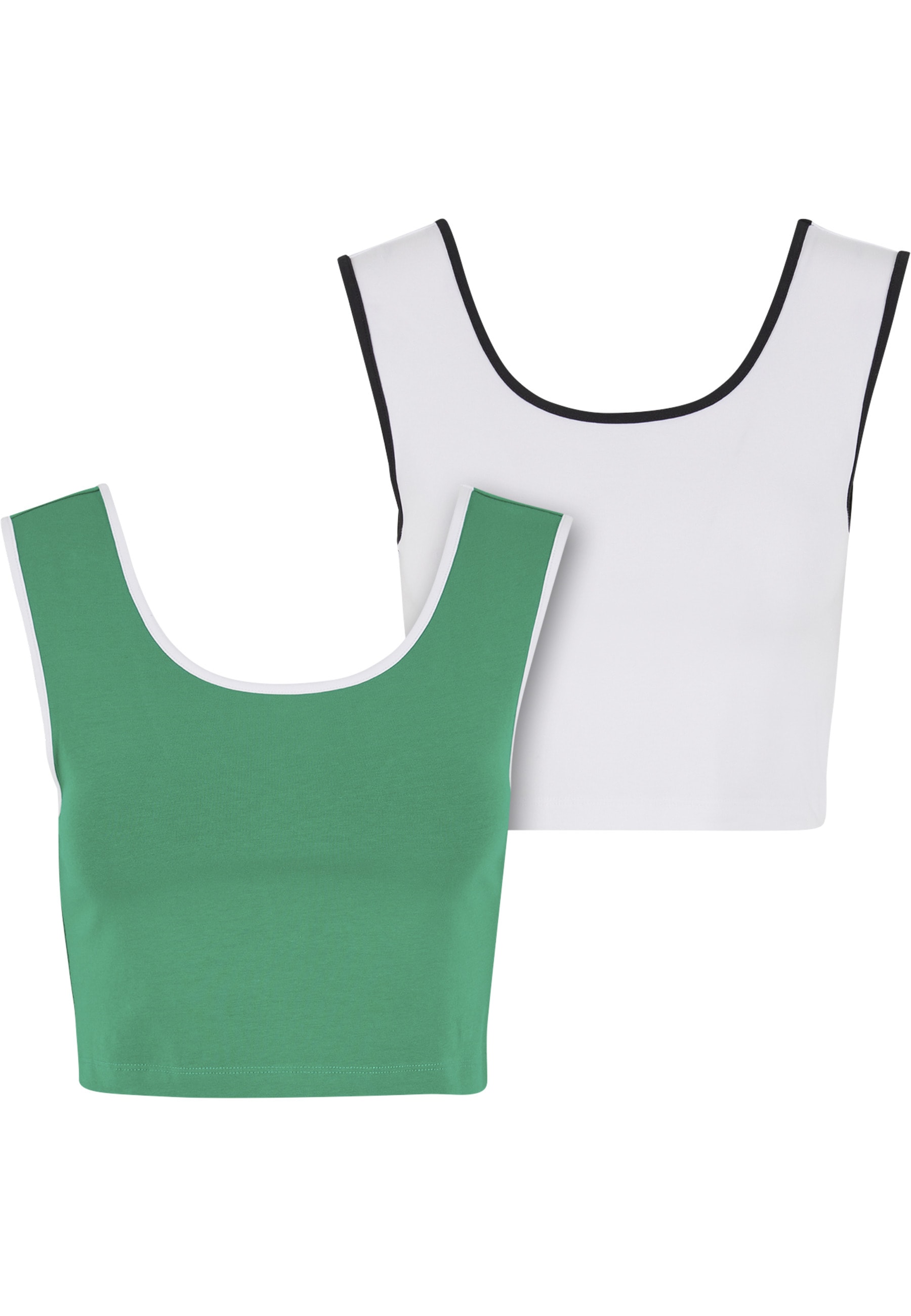 URBAN CLASSICS T-Shirt "Urban Classics Ladies Contrast Cropped Top" 1