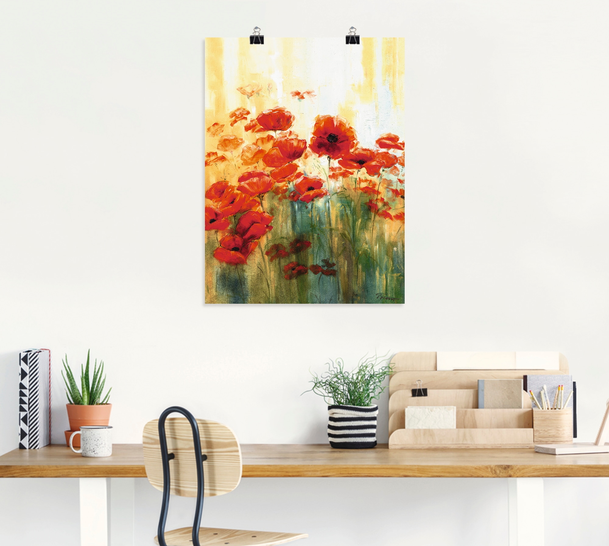Artland Wandbild »Mohnwiese«, Blumen, (1 St.), als Alubild, Outdoorbild, Leinwandbild, Poster in verschied. Größen