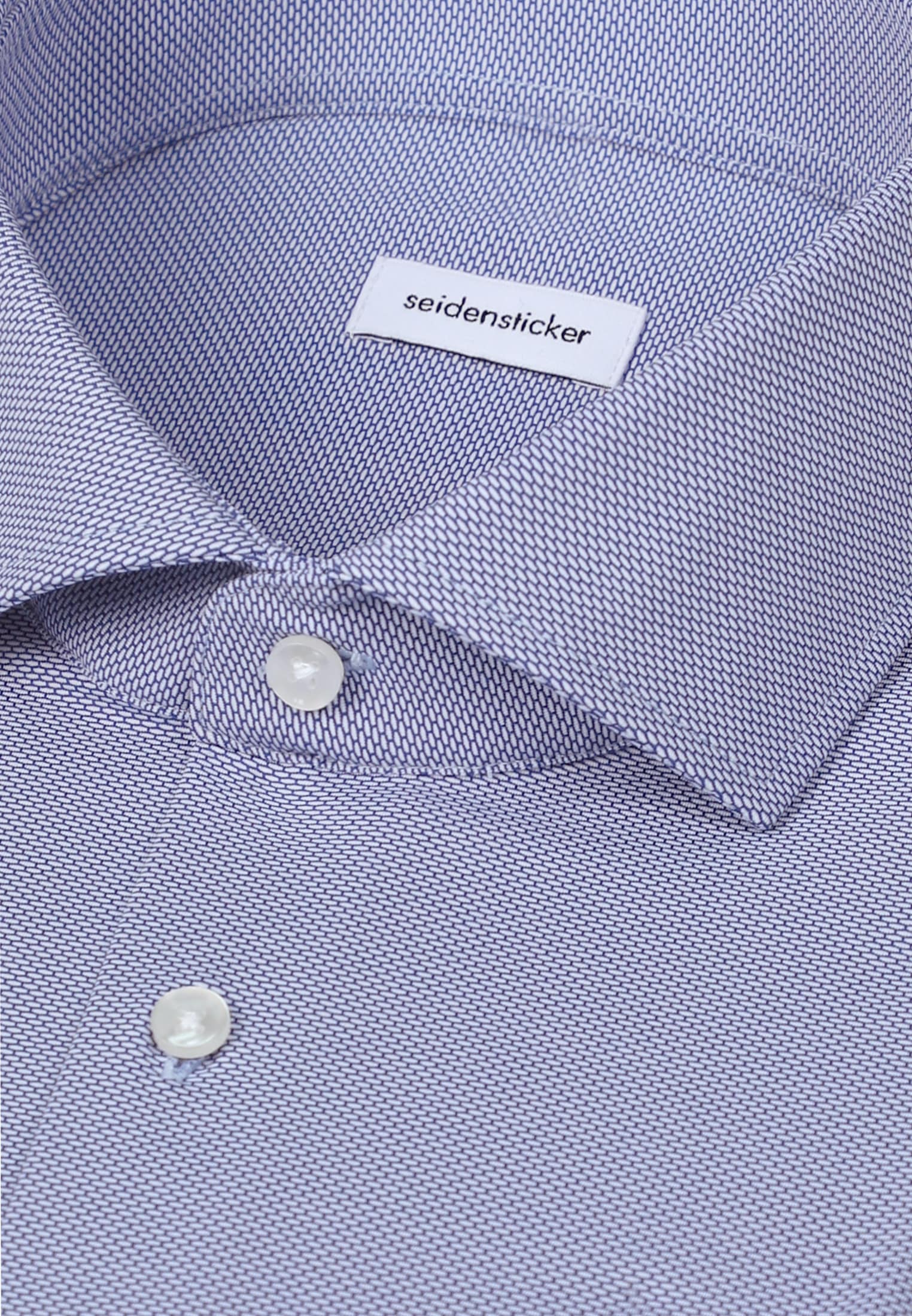 seidensticker Businesshemd »Schwarze Rose« Slim 1/1 Kentkragen Struktur