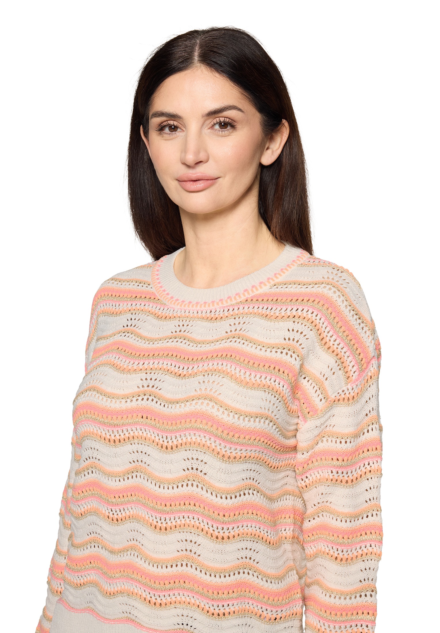 Cartoon Strickpullover »Damen mit Rundhalsausschnitt« 1 tlg.