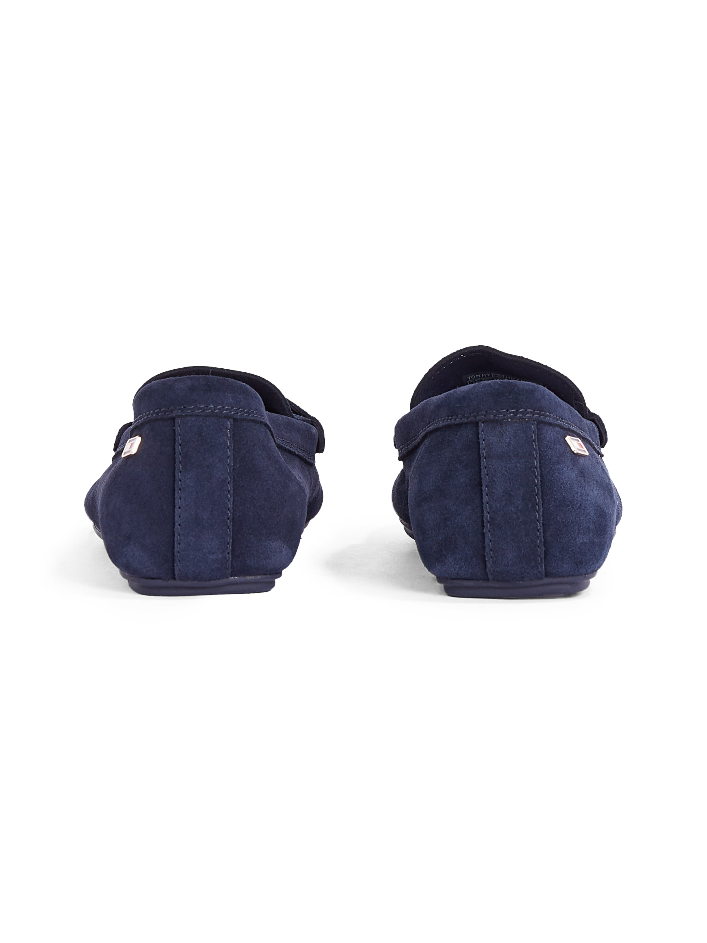 Tommy Hilfiger Slipper »FLAG SOFT SUEDE DRIVER LOAFER«, Schlupfschuh, Bequemschuh, Mokassin, Flats mit modischen Zierriegel