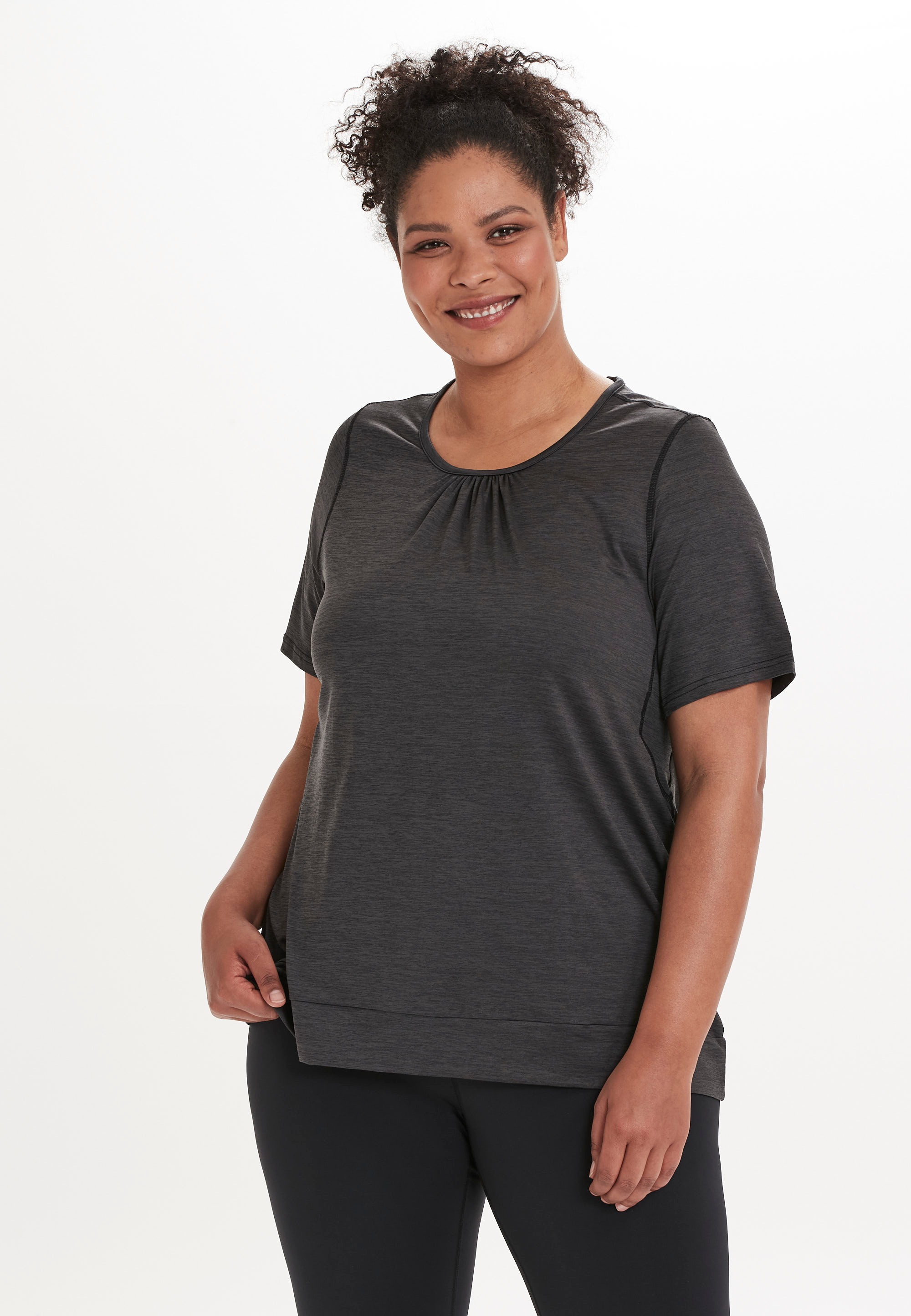 Q by Endurance Funktionsshirt »BREE MELANGE«, (1 tlg.), mit QUICK DRY-Technologie
