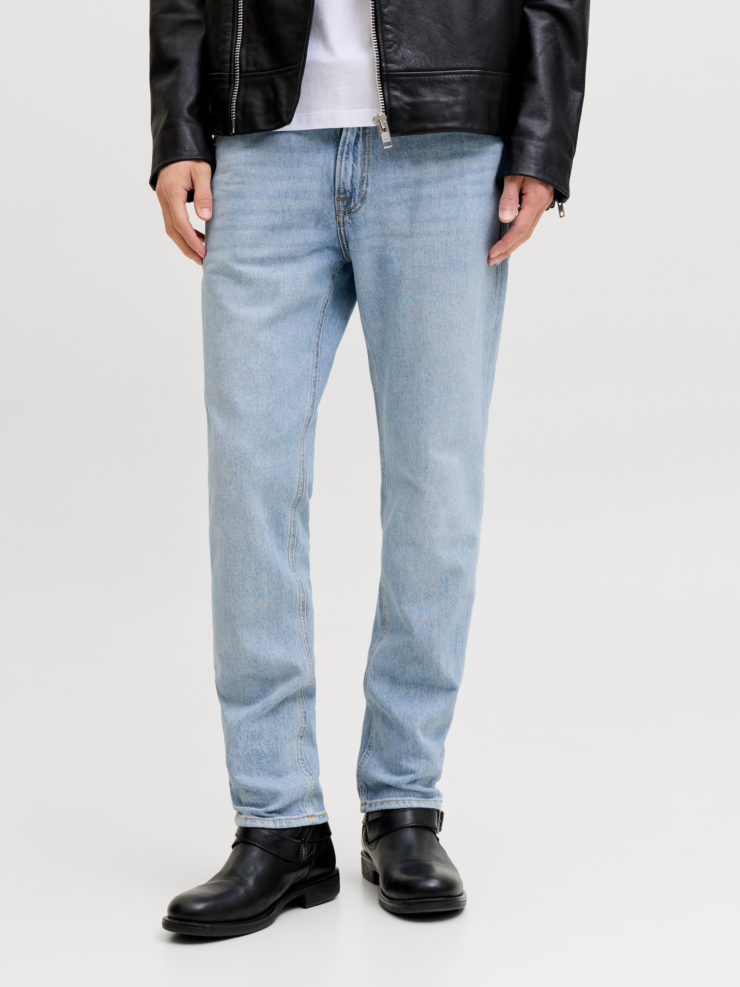Jack & Jones "JJICLARK im Used-Look, Stretchkomfort und niedrige Leibhöhe" Baumwollmischung, regular fit