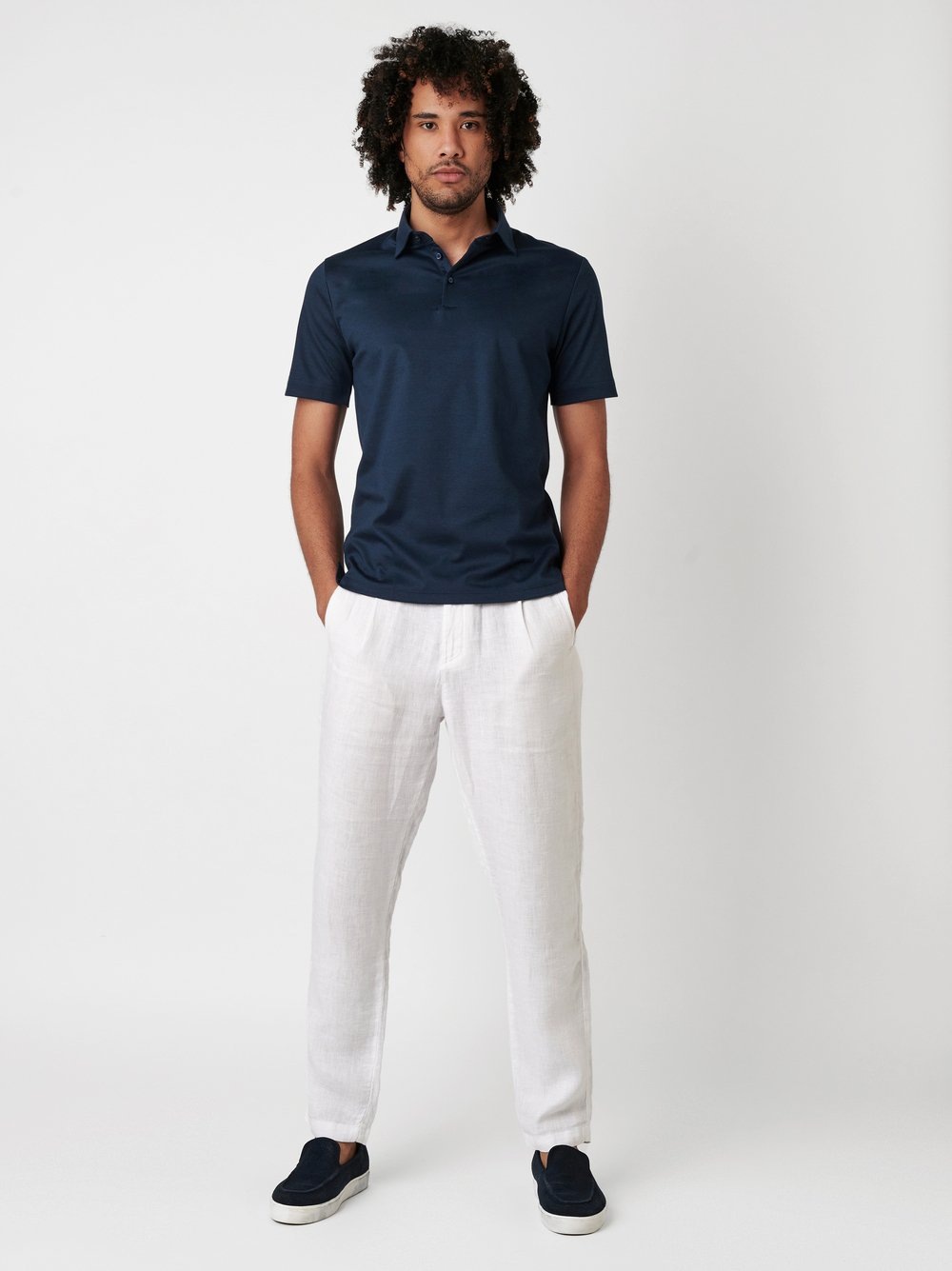 DESOTO Poloshirt »Essential Polo Kent 1/2«, Mit Rundhalsausschnitt