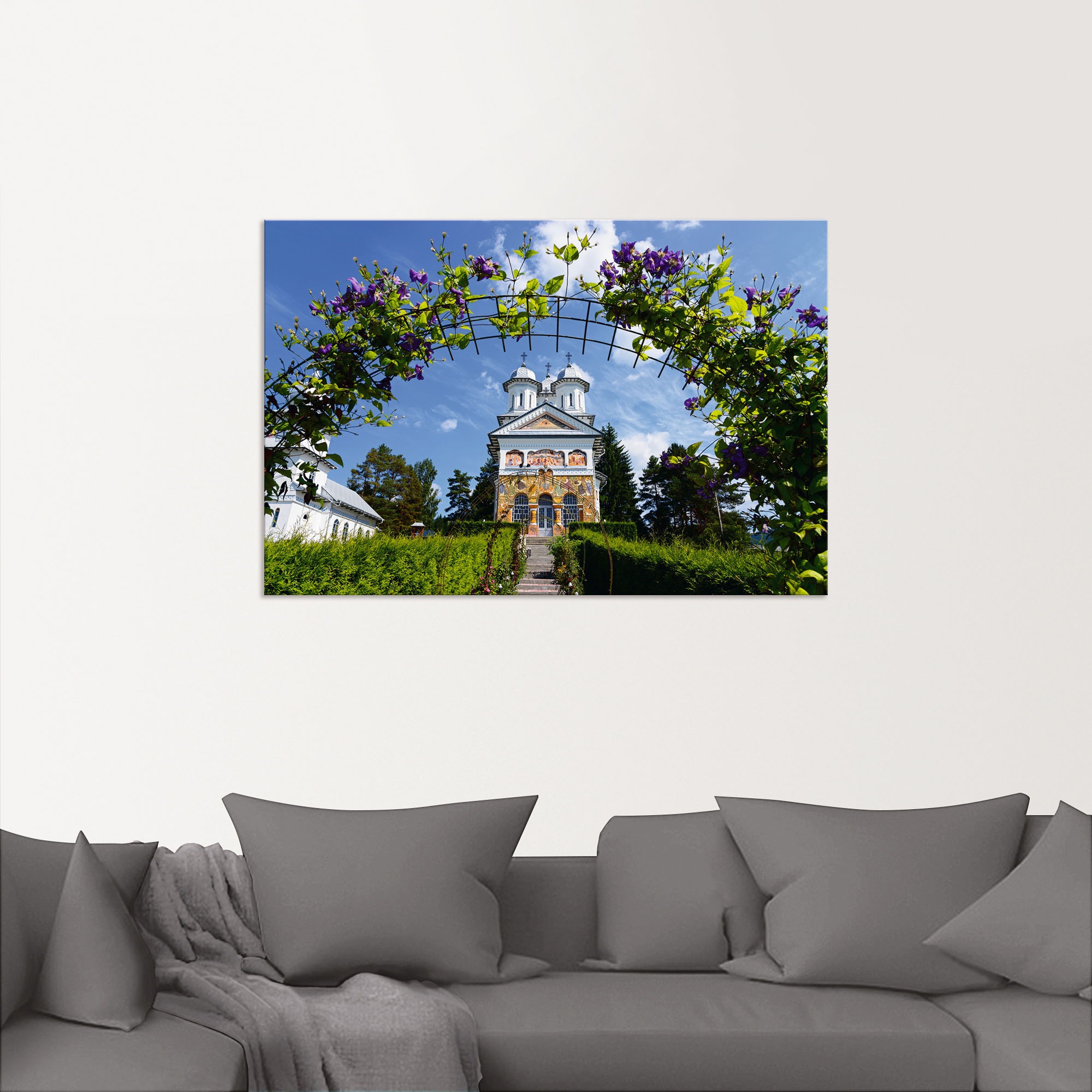 Artland Wandbild »Orthodoxe Kirche der Heiligen Apostel«, Gebäude, (1 St.), als Alubild, Leinwandbild, Wandaufkleber oder Poster in versch. Größen