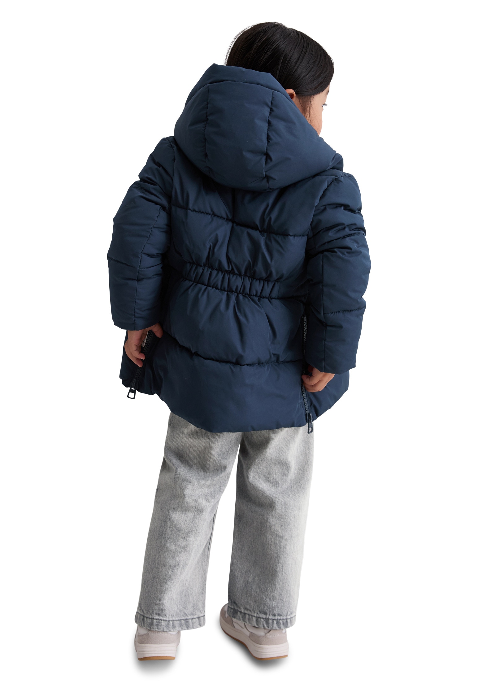 Marc O'Polo Outdoorjacke »mit extra Länge«, mit Kapuze