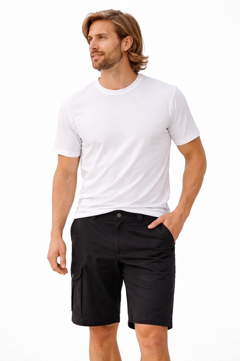 LPO Cargobermudas "Hardy Trail" Praktische Taschen, elastischer Bund