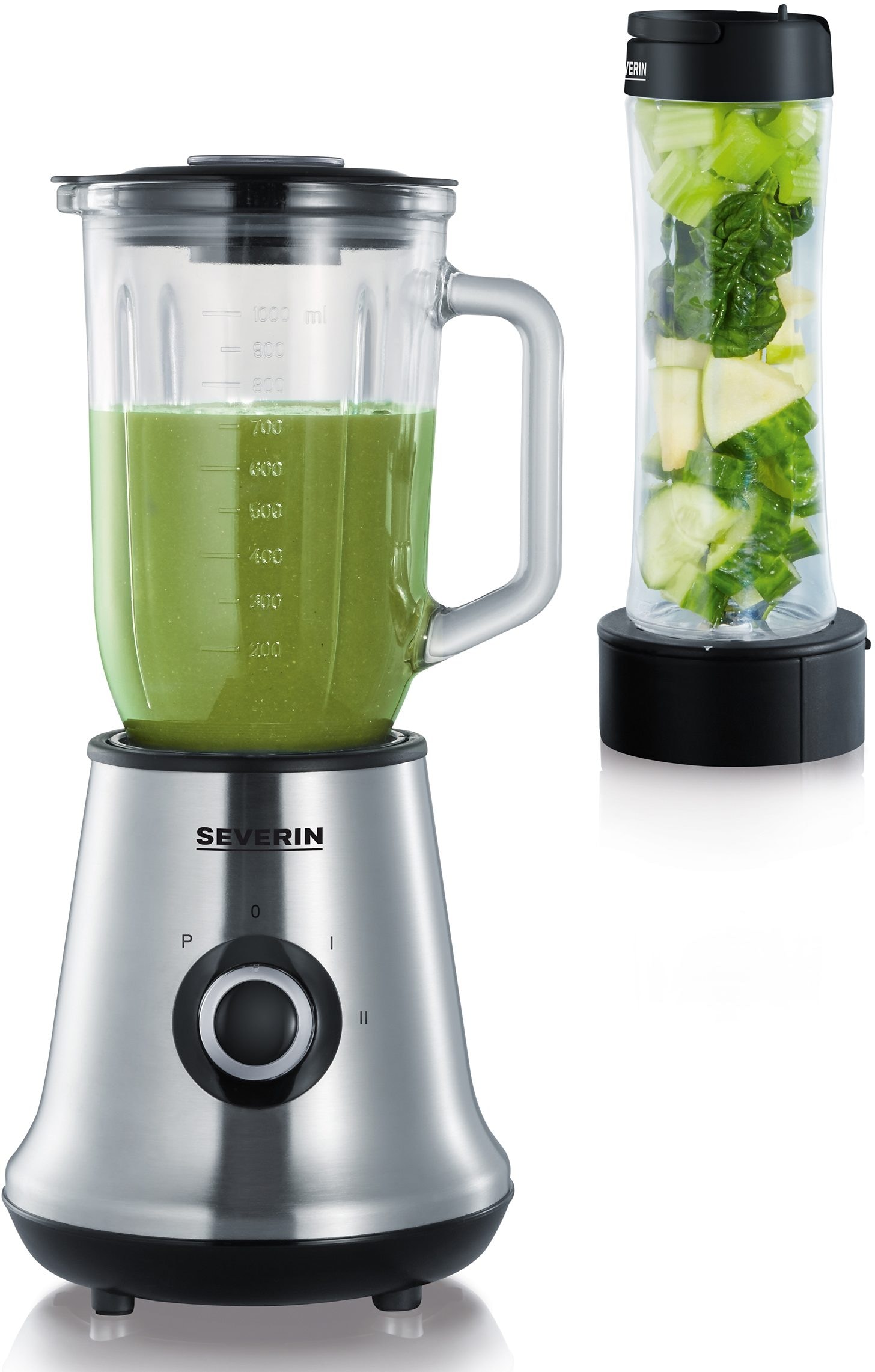 Severin Standmixer »Mix & Go SM 3737«, 500 W, 1 Liter, inkl. Smoothie-Maker und abnehmbaren Mixbehälter