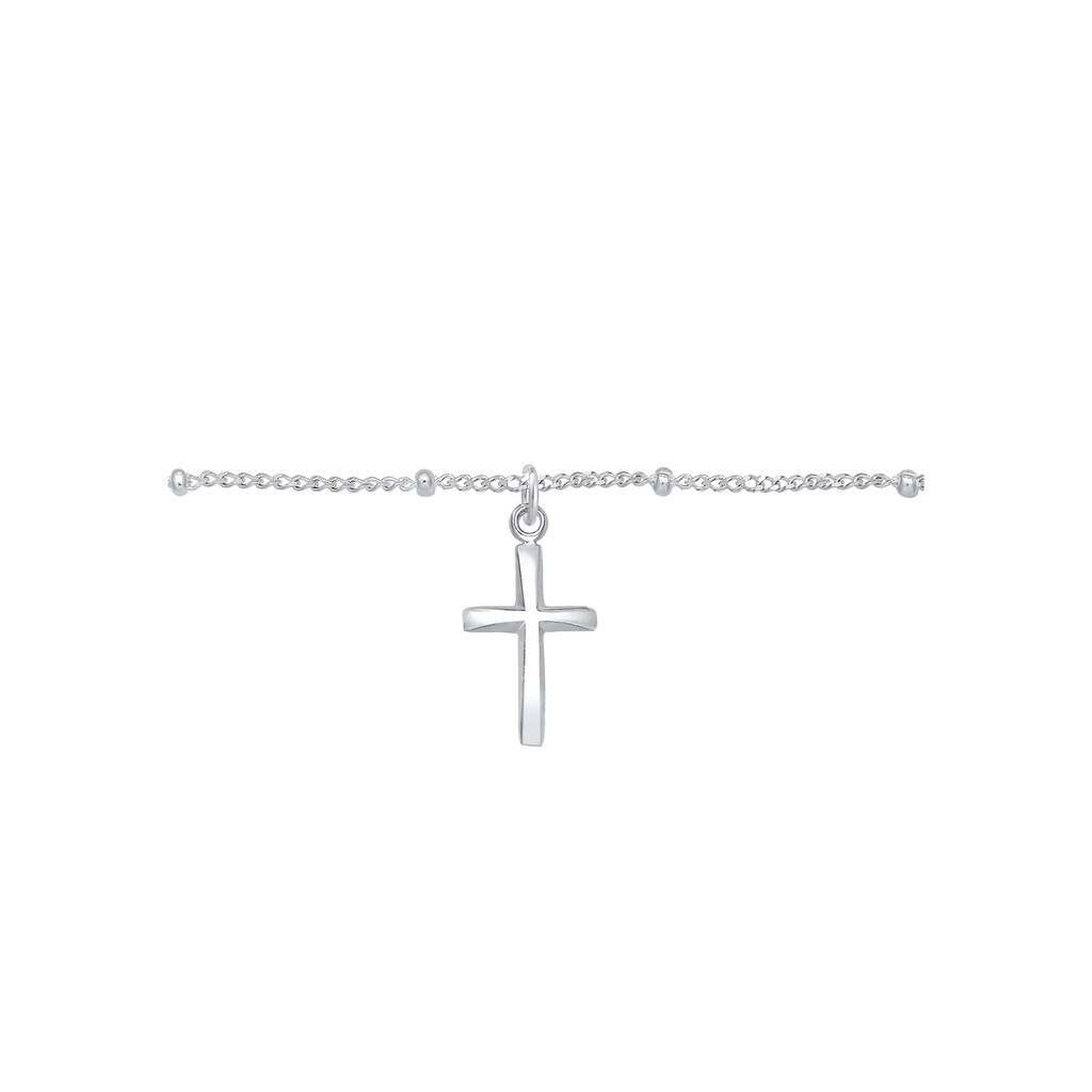 Elli Collier »Choker Kugelkette Kreuz Glaube 925 Silber«