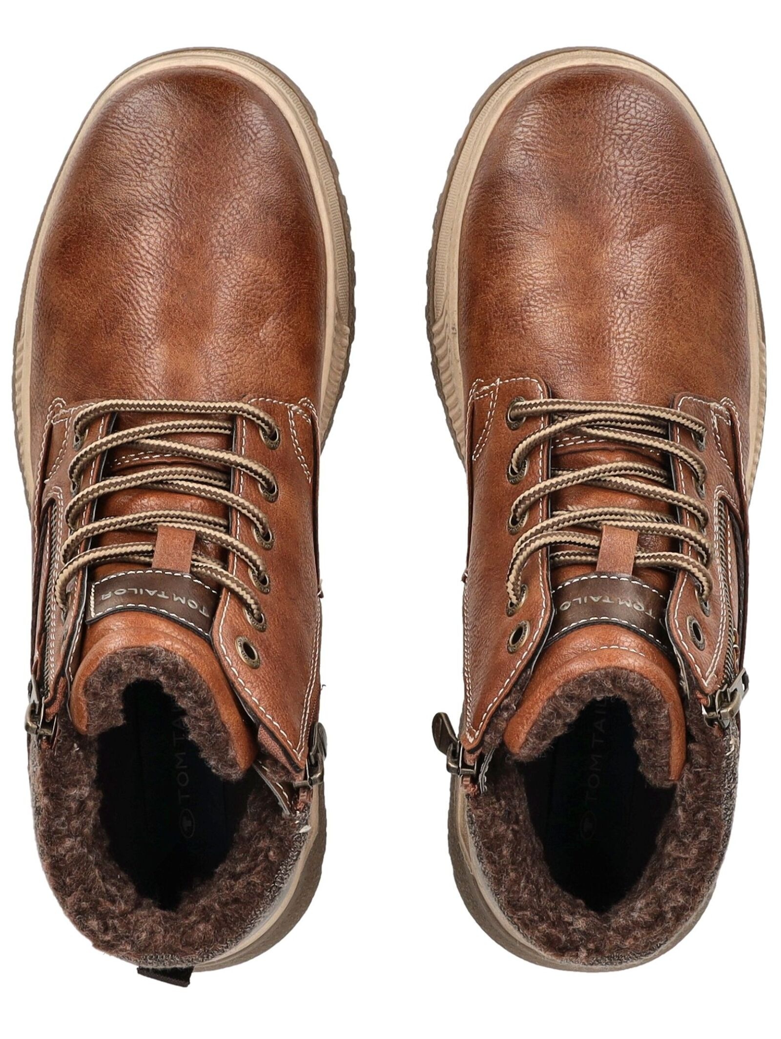 TOM TAILOR Schnürstiefelette »Tom Tailor Stiefelette Lederimitat«