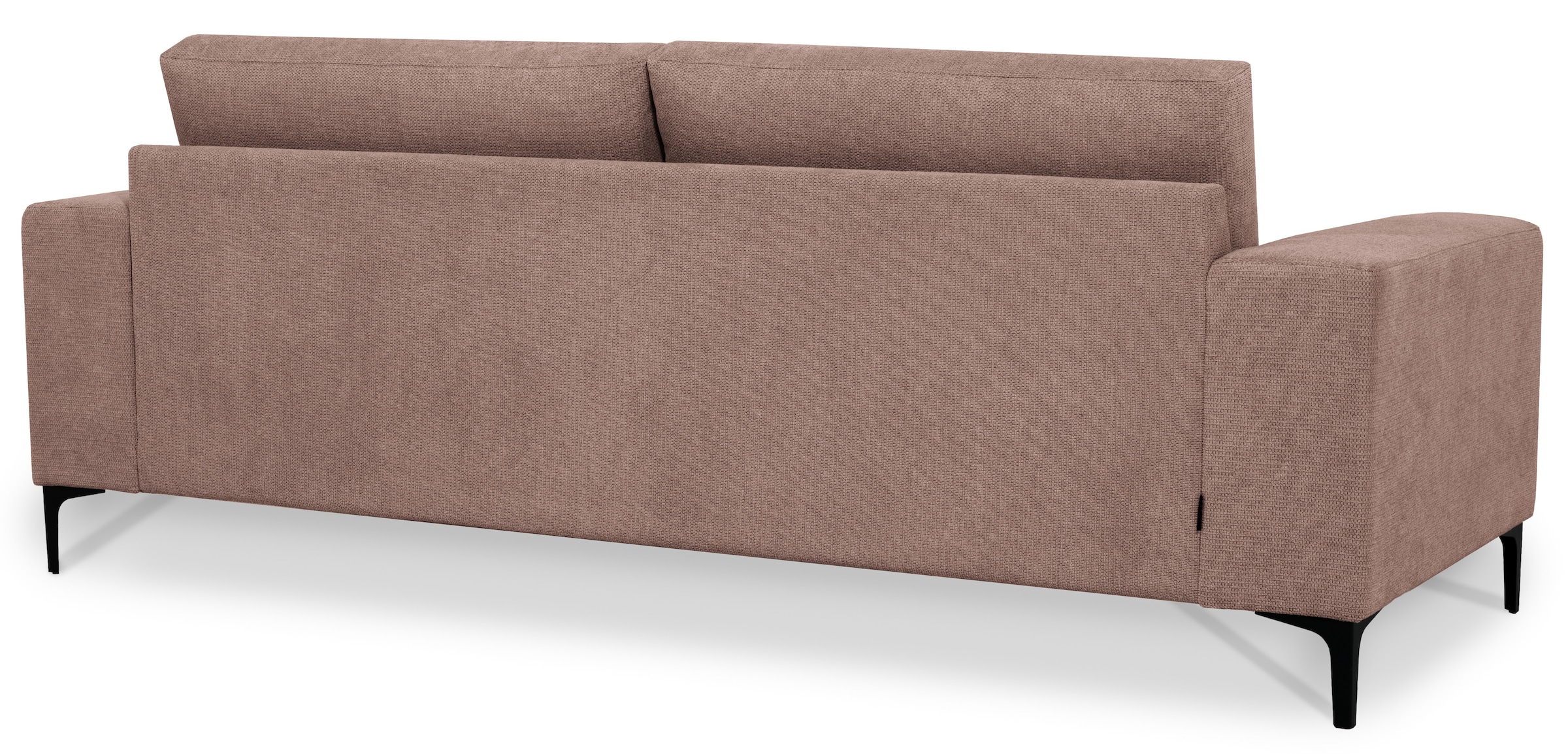 Places of Style 3-Sitzer »Xander«, Breite 224 cm, Soft-Touch Chenille, schwarze Metallfüßen