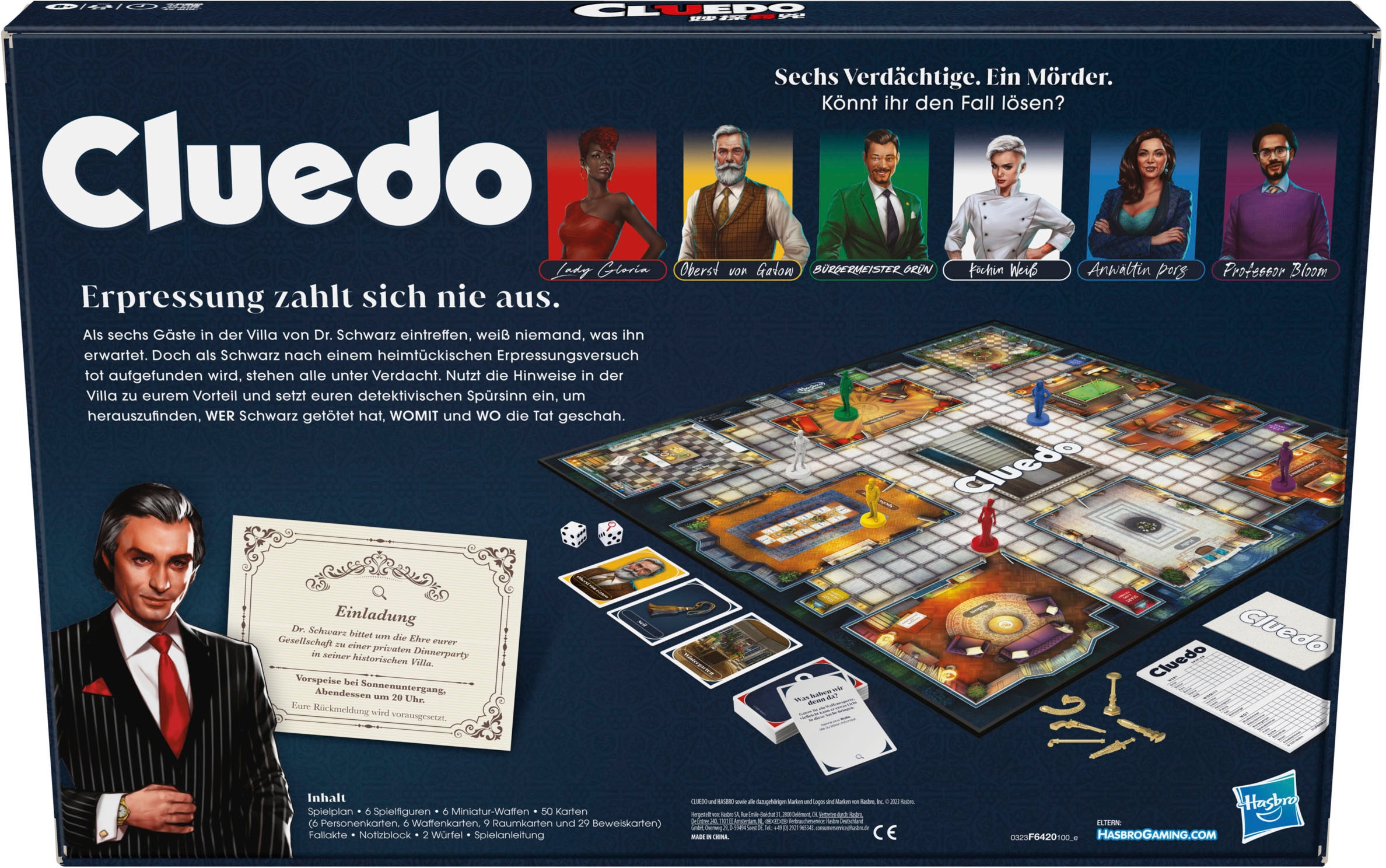 Hasbro Spiel »Cluedo Das klassische Detektivspiel«