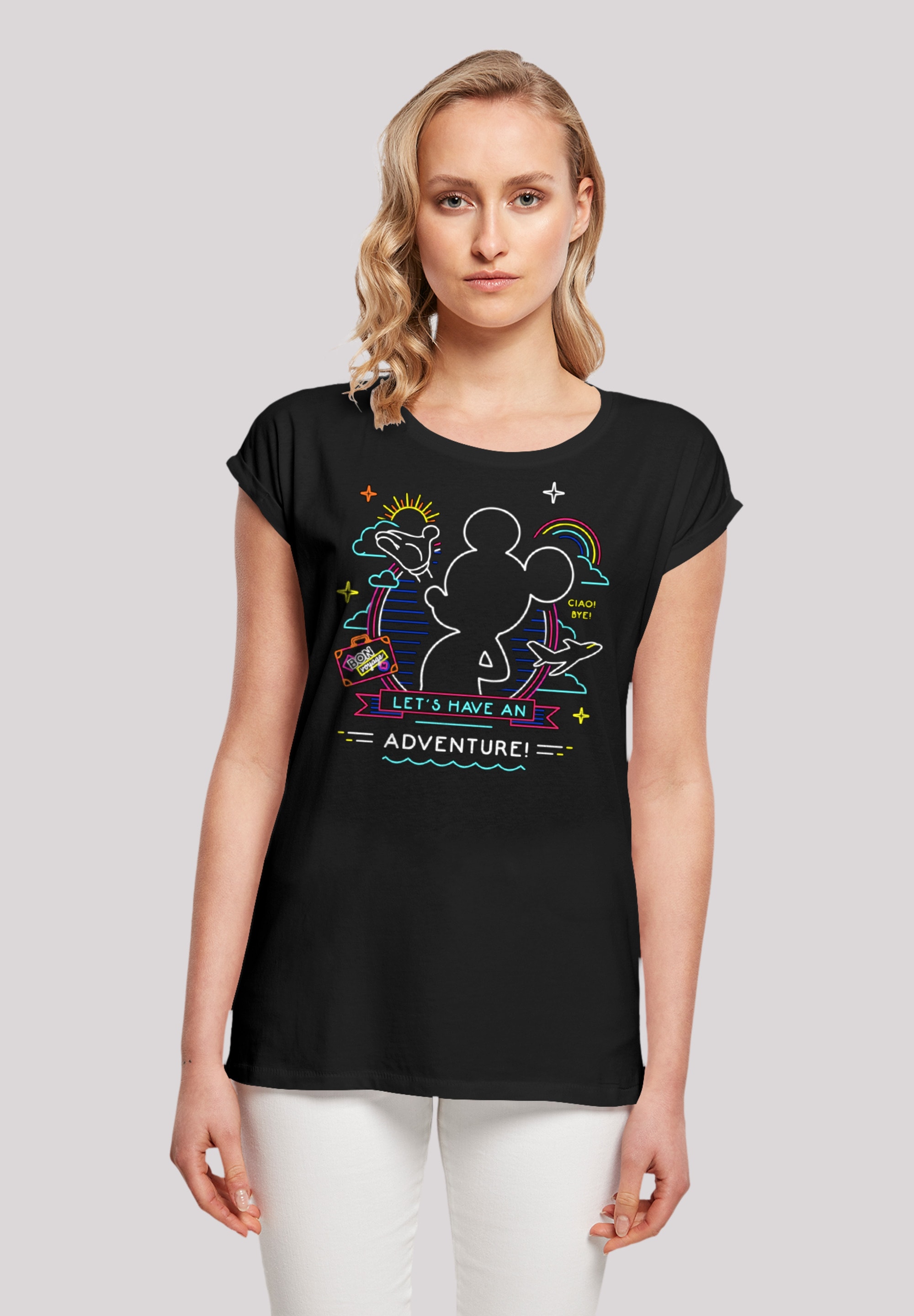 F4NT4STIC T-Shirt »Disney Micky Maus Neon Adventure«, Premium Qualität