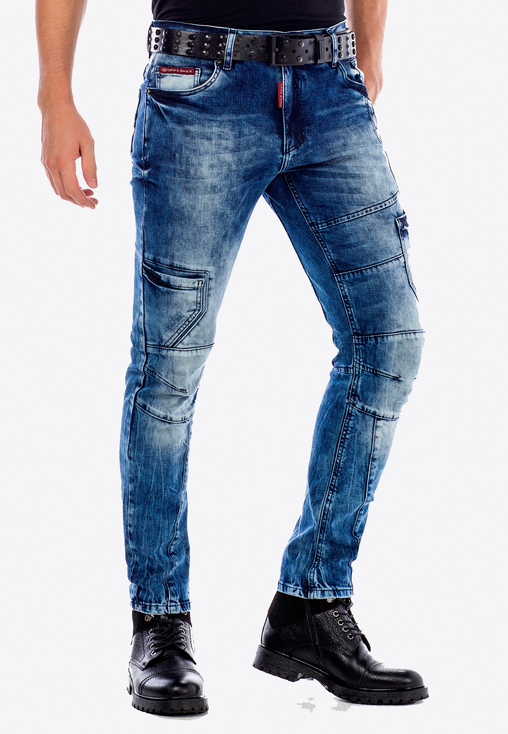 Cipo & Baxx Bequeme Jeans, in verwaschener Optik n Straight Fit