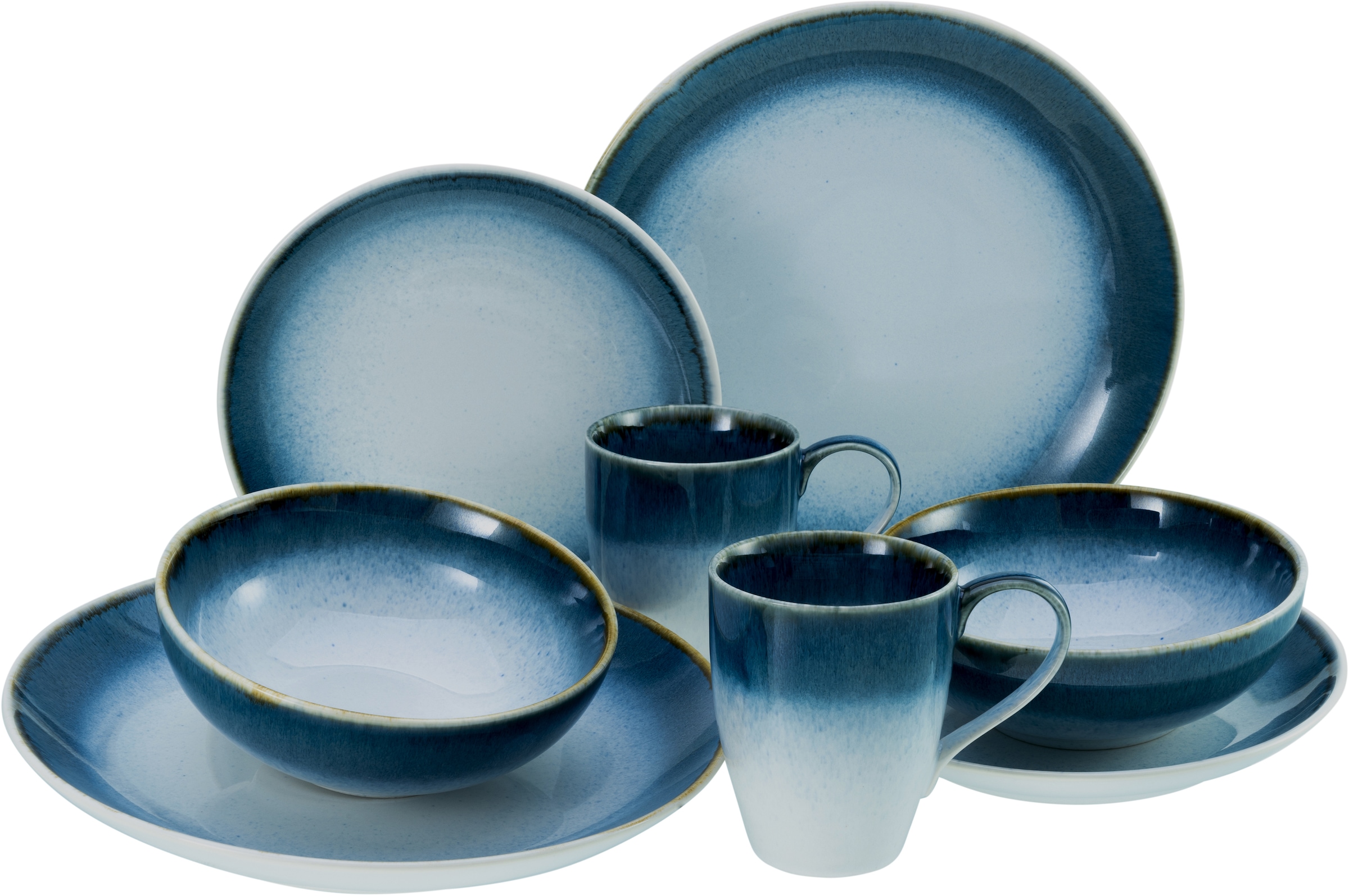CreaTable Kombiservice "Geschirr-Set Casade" Service, Spezialglasur, organi günstig online kaufen