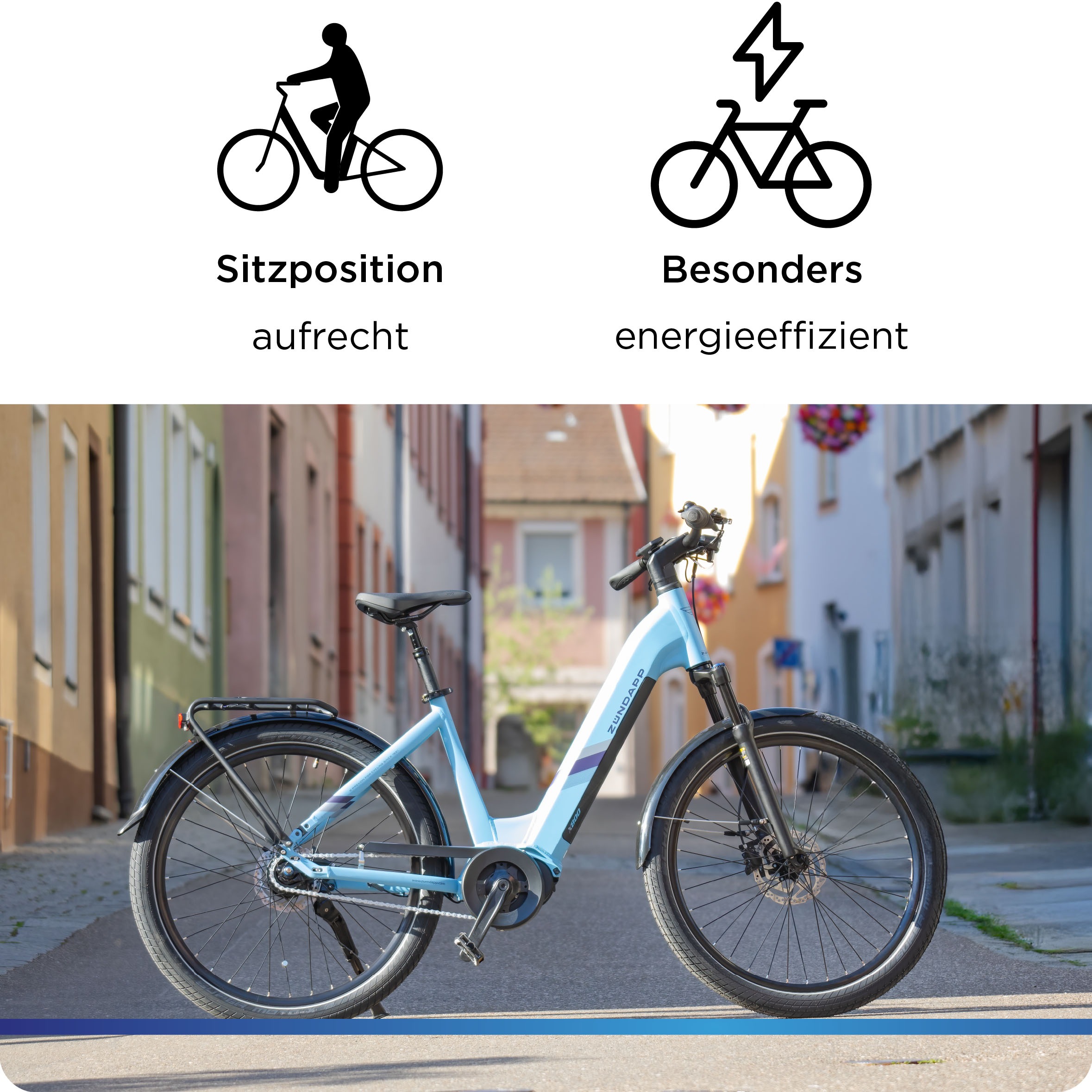 Zündapp E-Bike »X800«, 7 Gang, Mittelmotor 250 W