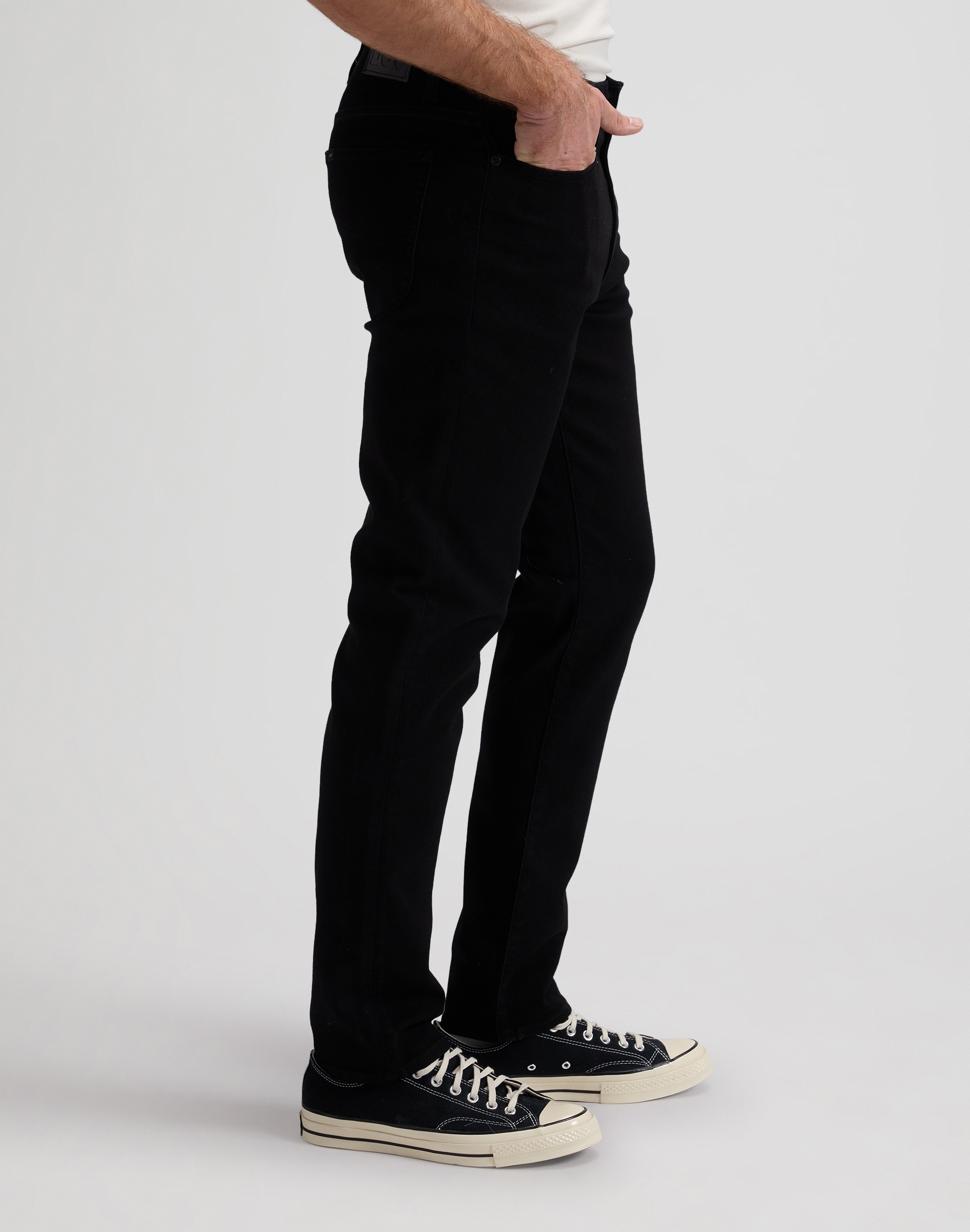 Slim-fit-Jeans LEE "Extrem Motion Slim", Herren, Gr. 33, Länge 30, schwarz, Denim/Jeans, Obermaterial: 70% Baumwolle, 28% Polyester, 2% Elasthan, schmal lang, Jeans Slim-fit-Jeans, Extreme Motion Stretchware 2