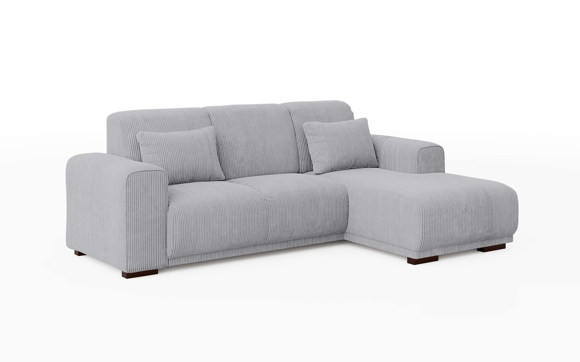 Home affaire Ecksofa »BORNHOLM L-Form mit Recamiere, Maße B/T/H: 234/162/85 cm«, Recamiere links oder rechts bestellbar, Wellenfederung, inkl. 2 Kissen