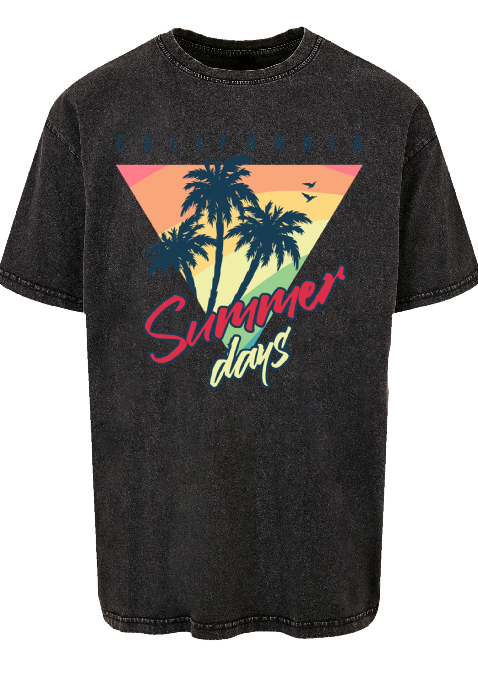 F4NT4STIC T-Shirt »California Palmen Retro«, Premium Qualität
