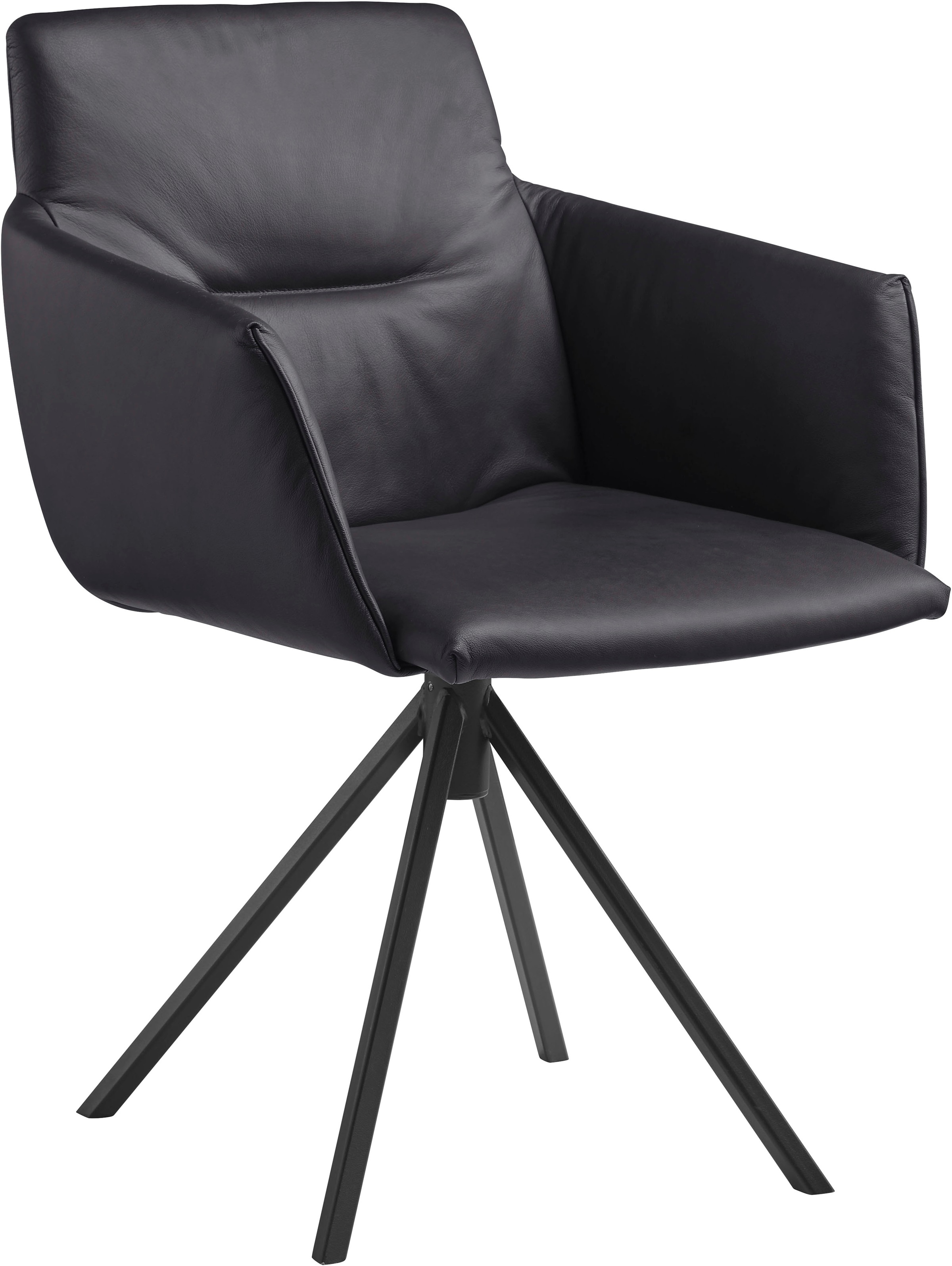 Musterring Polsterstuhl "JustB SP500" () 1 Stk.mit Armlehne, wahlweise mit Drehfunktion, Stativgestell in schwarz