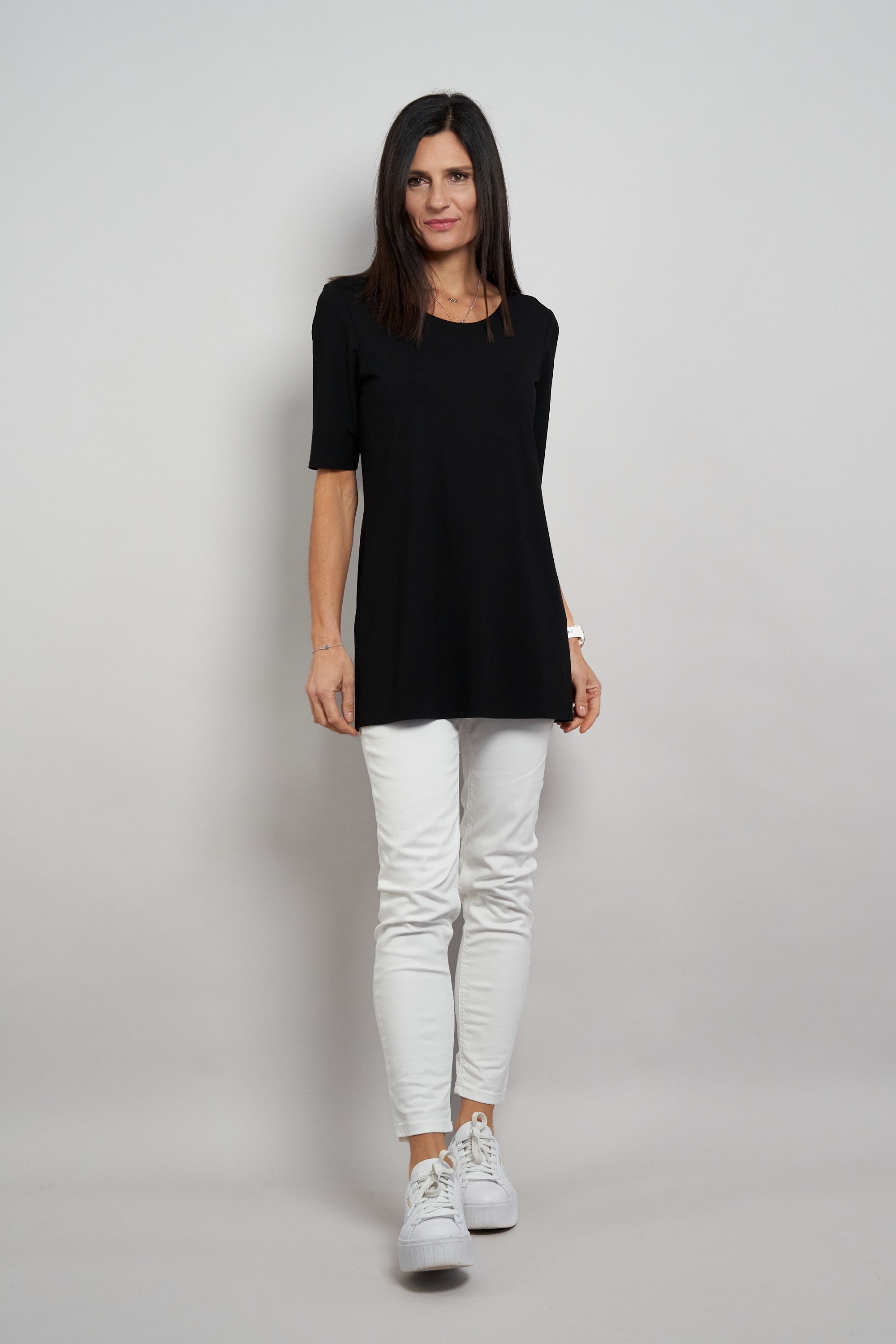 Seidel Moden Longshirt "Otto exclusiv" Halbarm Shirt - mit Viskose- MADE IN günstig online kaufen