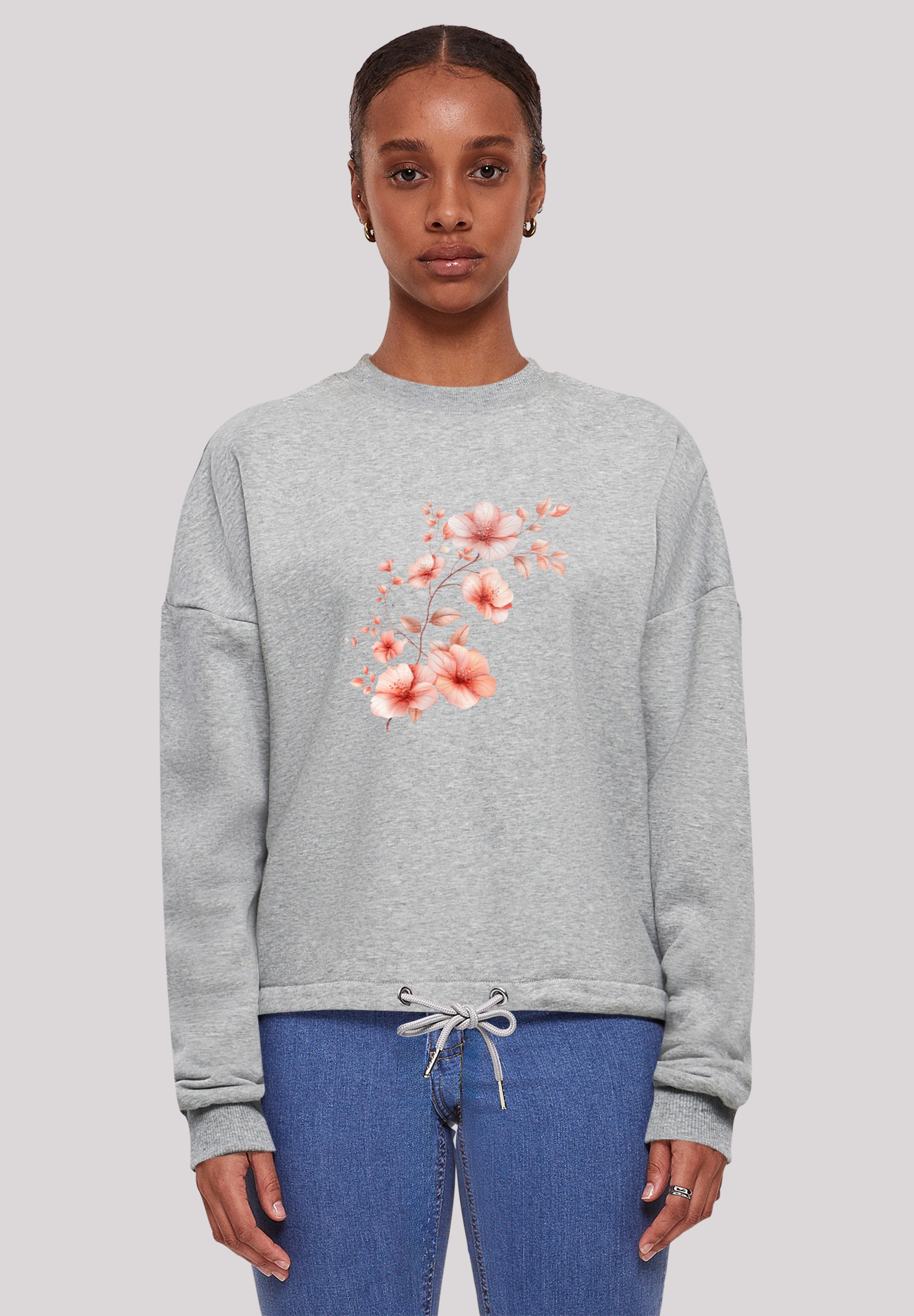 F4NT4STIC Sweatshirt "Rosa Blumenzweig 3D", Premium Qualität günstig online kaufen