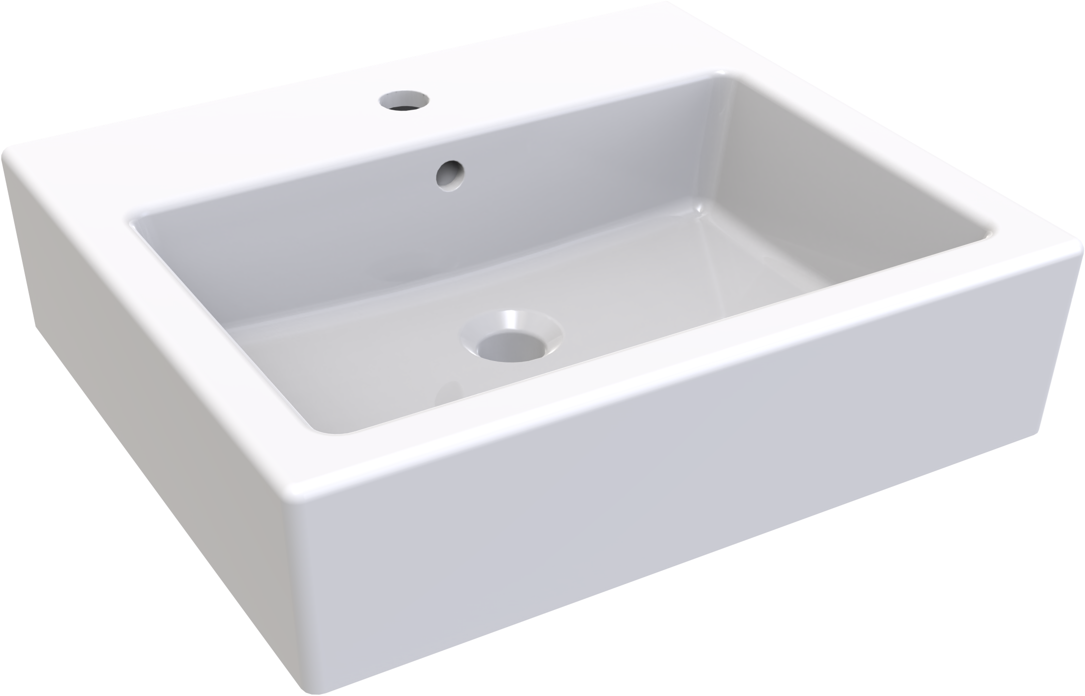welltime Aufsatzwaschbecken "Pesante" NANO Glasur
