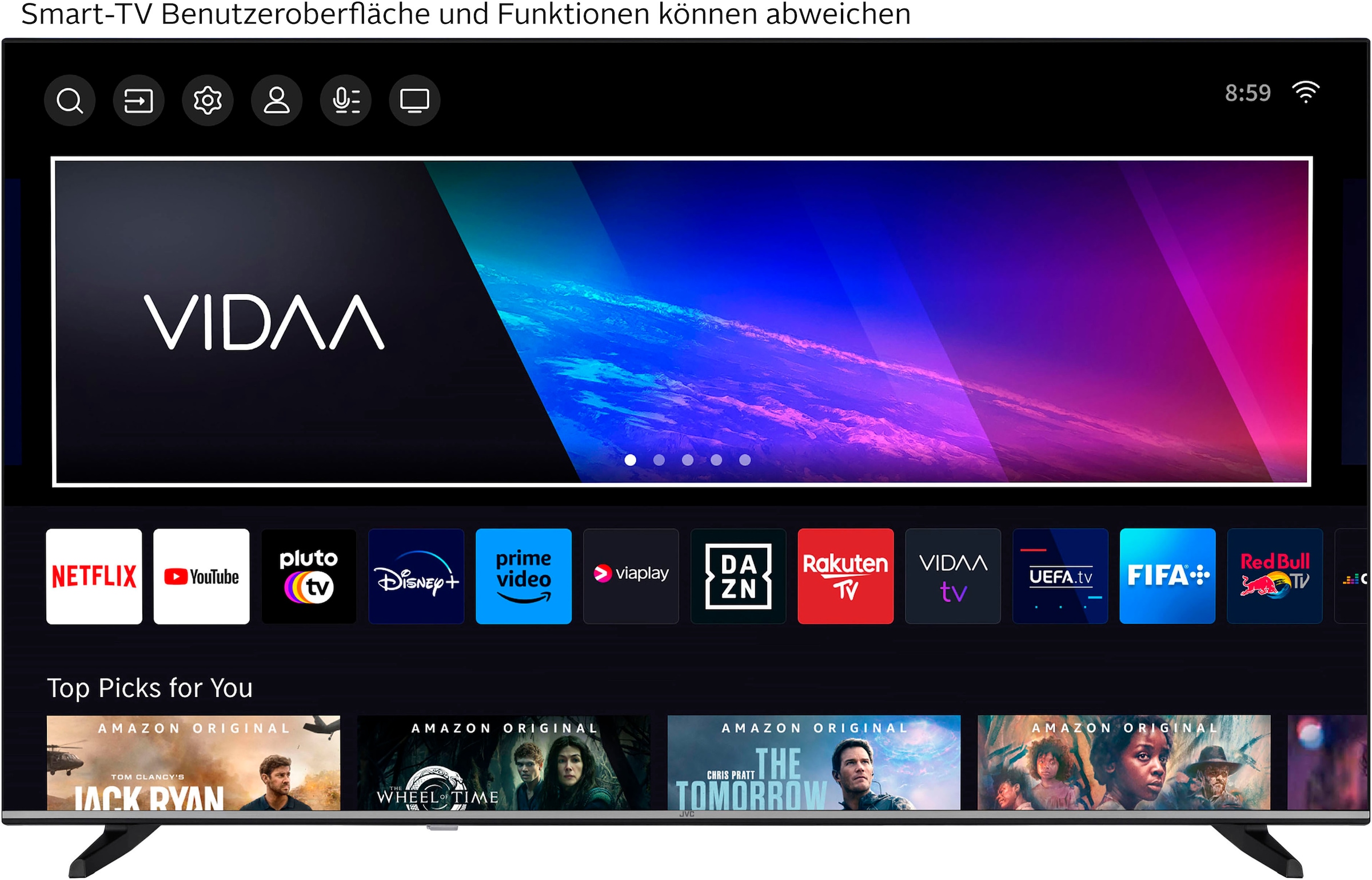 JVC LCD-LED Fernseher »LT-43VD3555«, 4K Ultra HD, Smart-TV