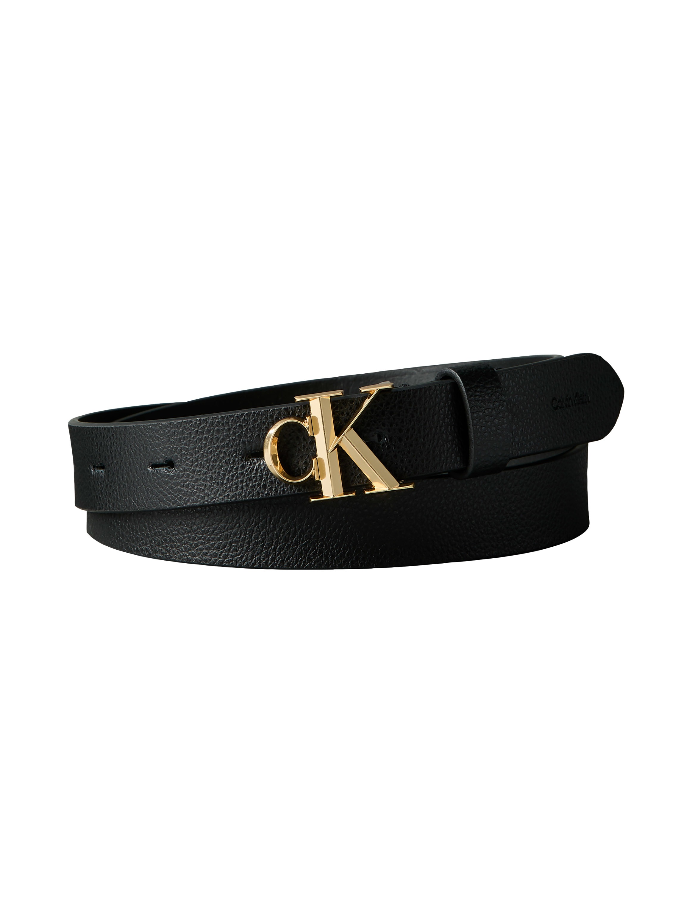 Calvin Klein Ledergürtel »FACTED CK BUCKLE 25MM PEBBLE« Größenverstellbar mit Metallschließe