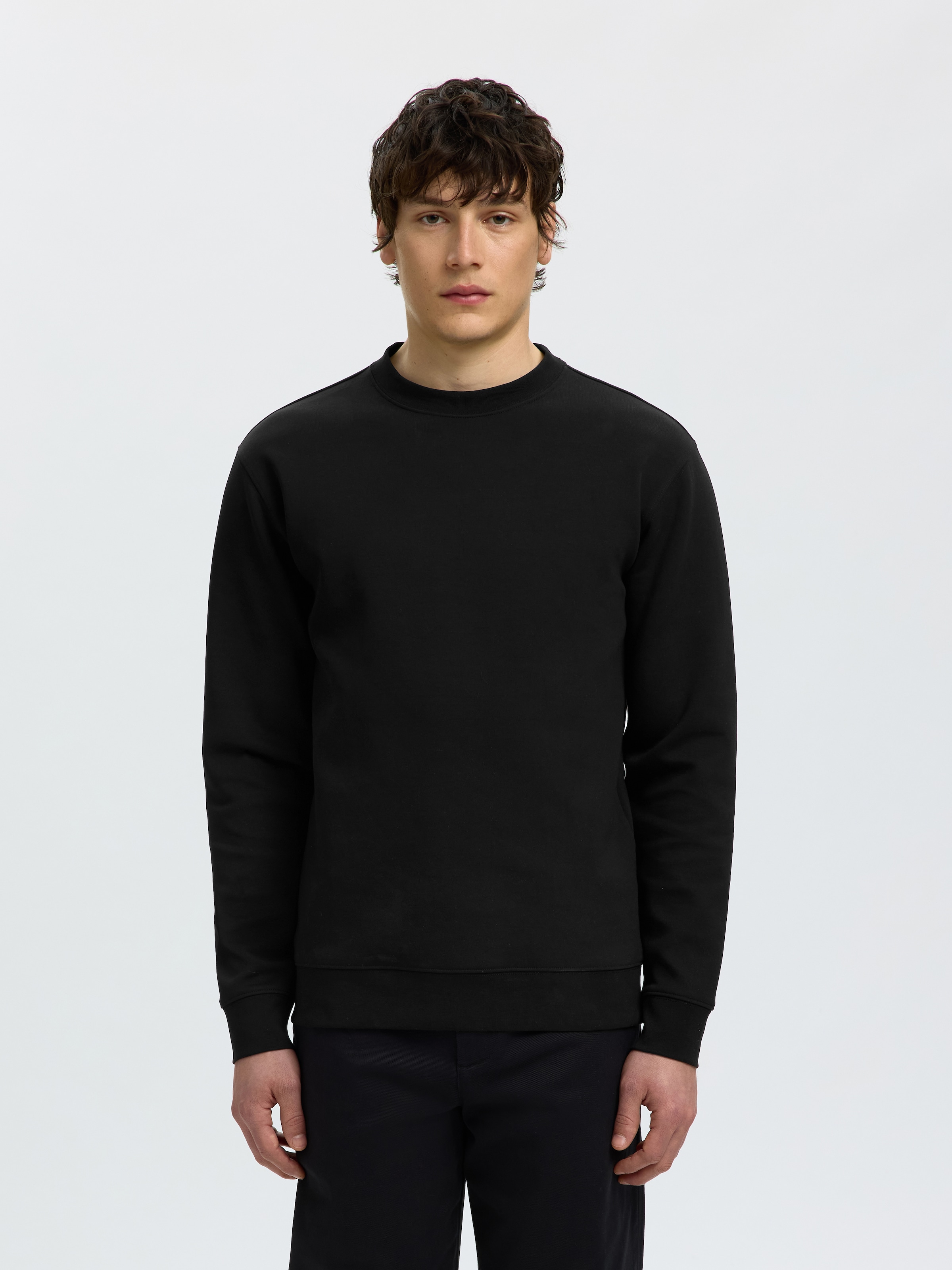 SELECTED Sweatshirt "SLMTOM SOFT CREW NECK SWEAT NOOS", Baumwollmischung, regular fit