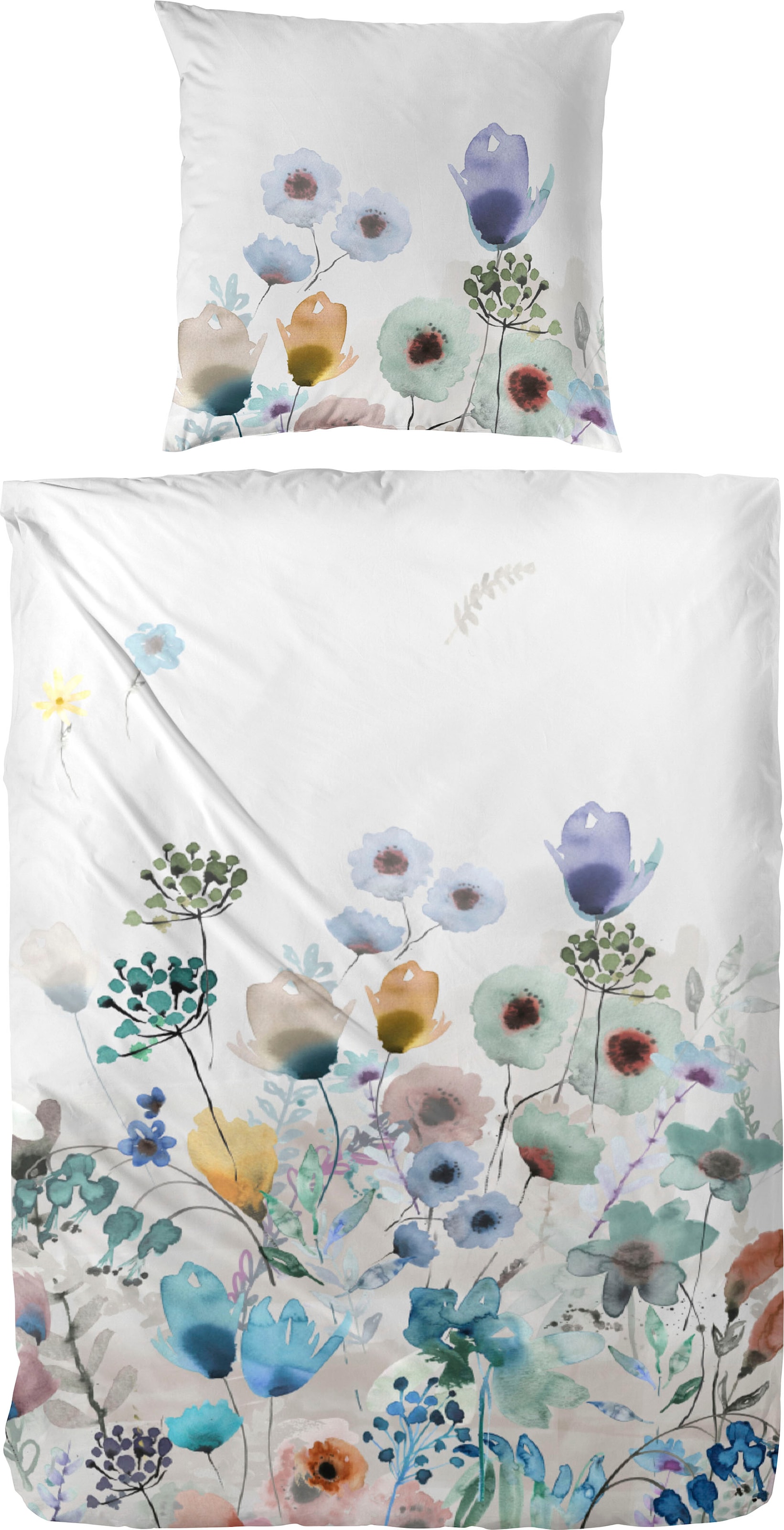 Primera Bettwäsche »Edelflanell-Bettwäsche Bloom«, (2 tlg.), Mit einem liebliche Blumenprint