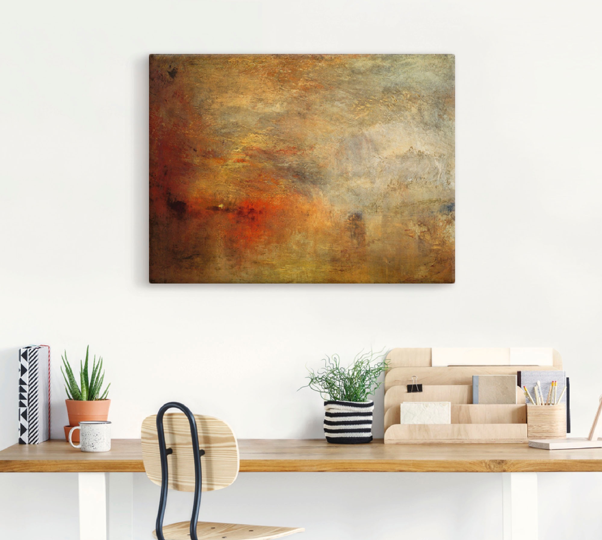 Artland "Sonnenuntergang über einem See. 1840" Gewässer 1 Stk. tlg. auf Hol günstig online kaufen