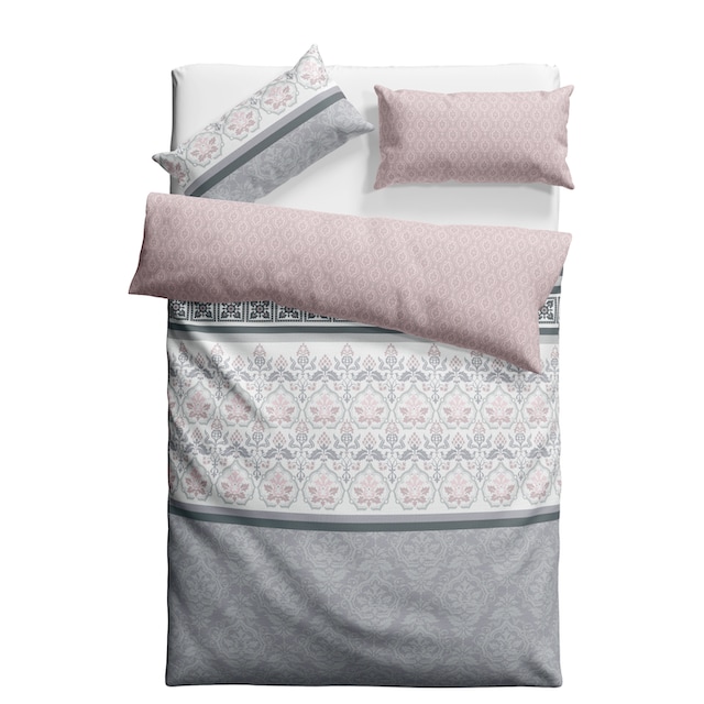 Home affaire Bettwäsche »Cremona in Renforcé, Biber (Flanell) und  PolyCotton Qualität, romantisch, verspielte Ornamente, geeignet im Winter &  Sommer, Landhausstil«, (2 tlg.) bestellen | BAUR