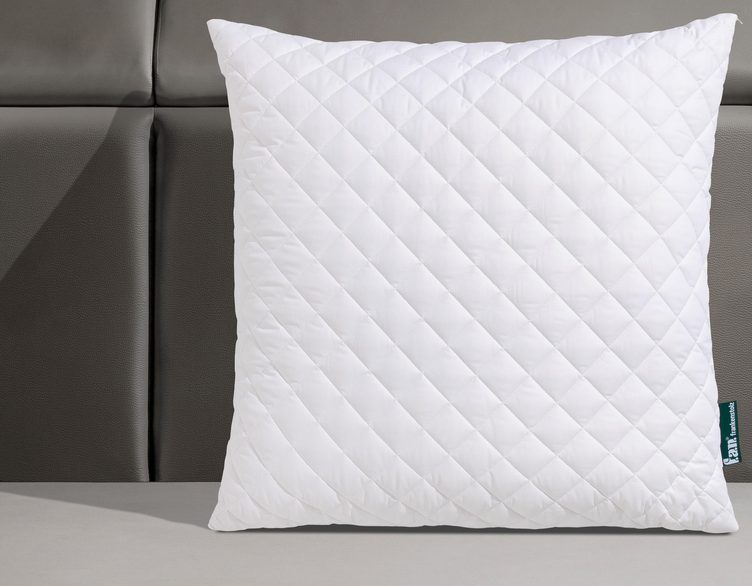 fan Kunstfaserkopfkissen »KS Baumwolle«, Füllung: 100% Polyester, Bezug: 100% Baumwolle, (1 St.), Kochfeste Qualität „Made in Germany“