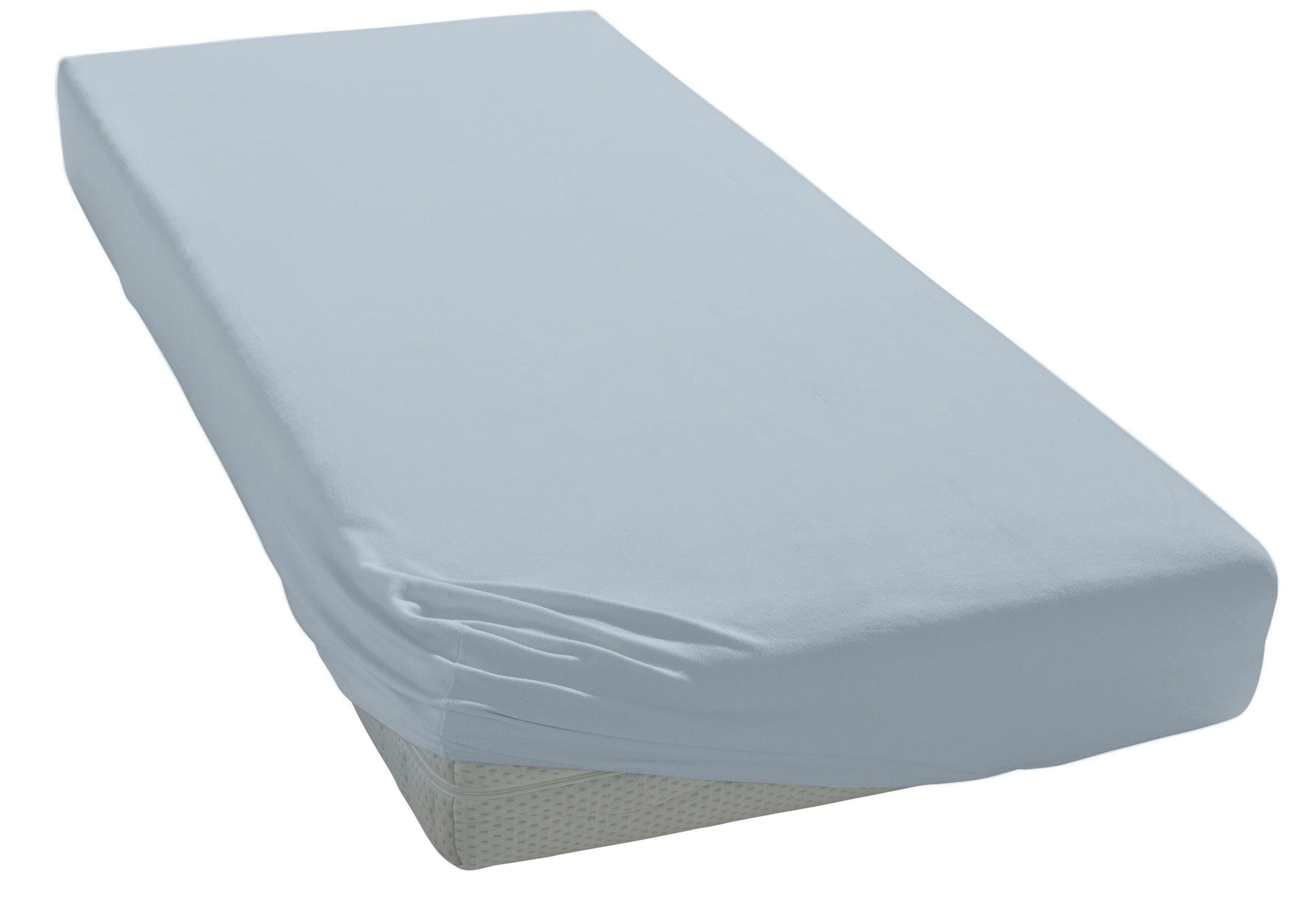 Elegante Spannbettlaken "Mako-Jersey" in hochwertiger Qualität mit Elasthan-Anteil