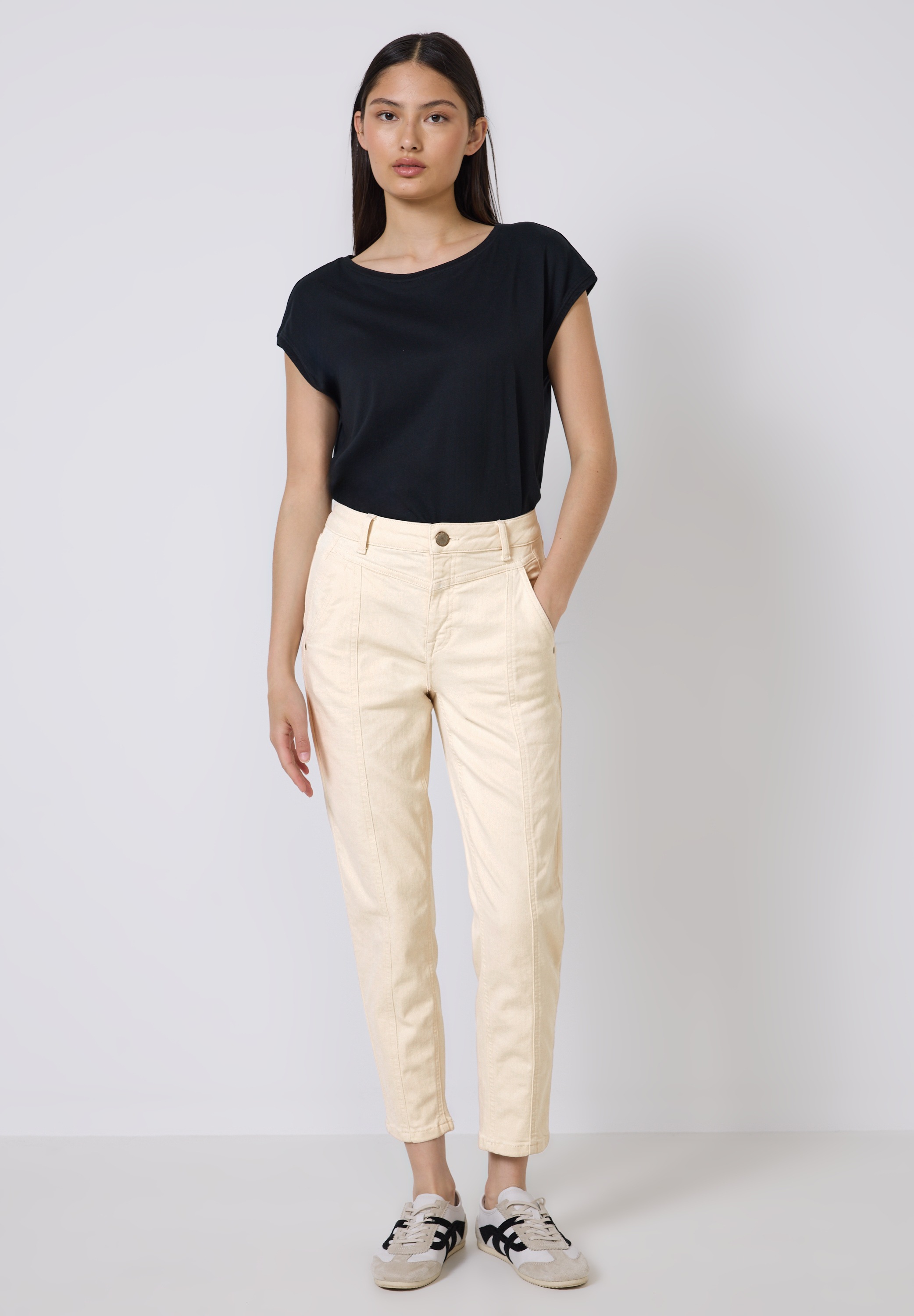 STREET ONE STUDIO Loose-fit-Jeans, High Waist