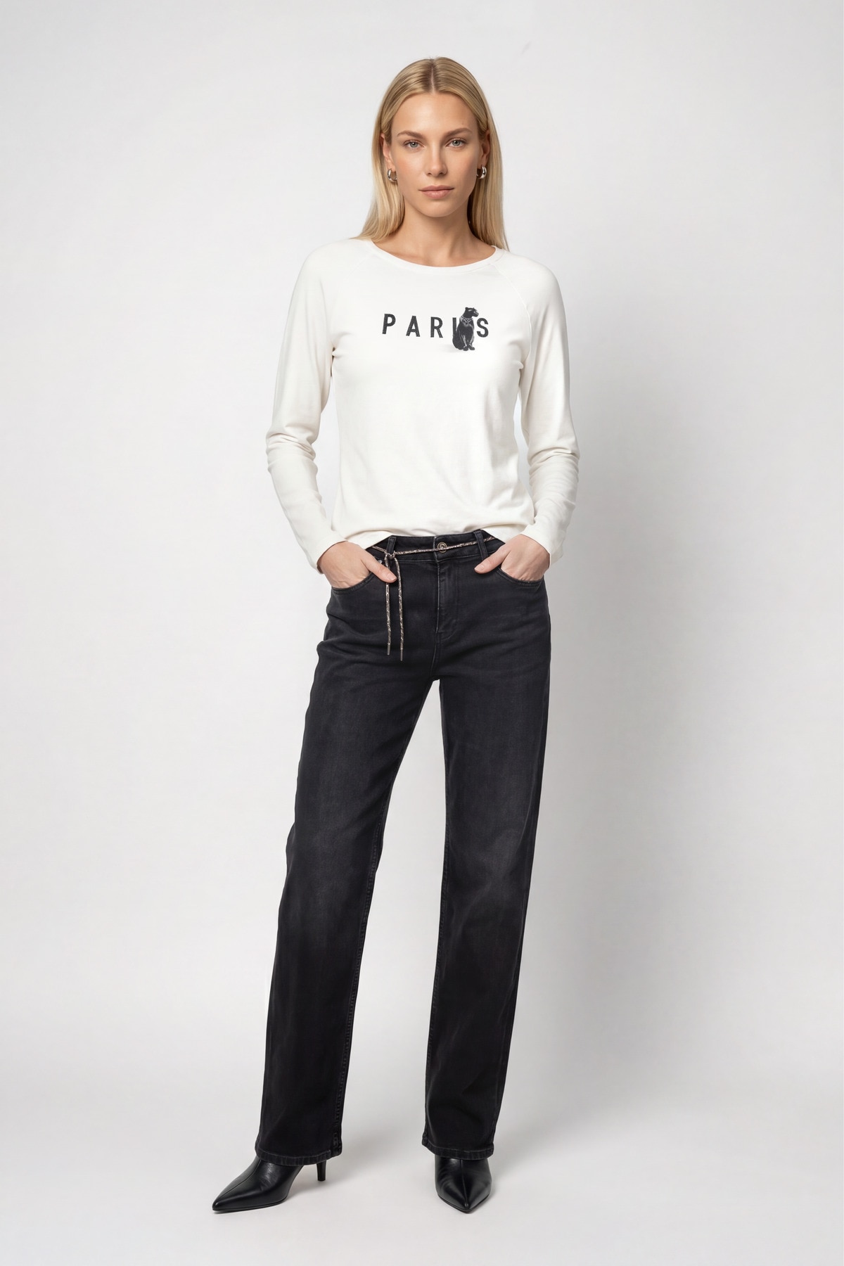 Monari Langarmshirt »Shirt Panther« Regular fit mit Panther-Print