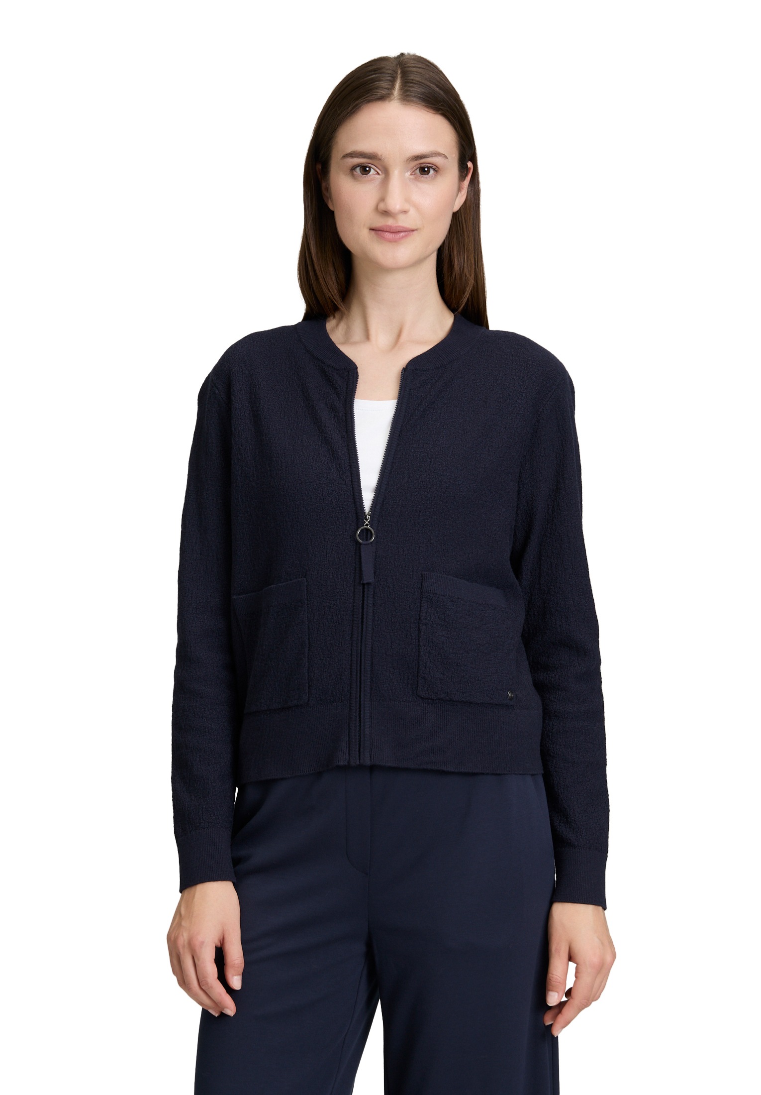 Betty&Co Strickjacke "Damen Strick-Cardigan mit Reißverschluss" 1 Stk. tlg. günstig online kaufen