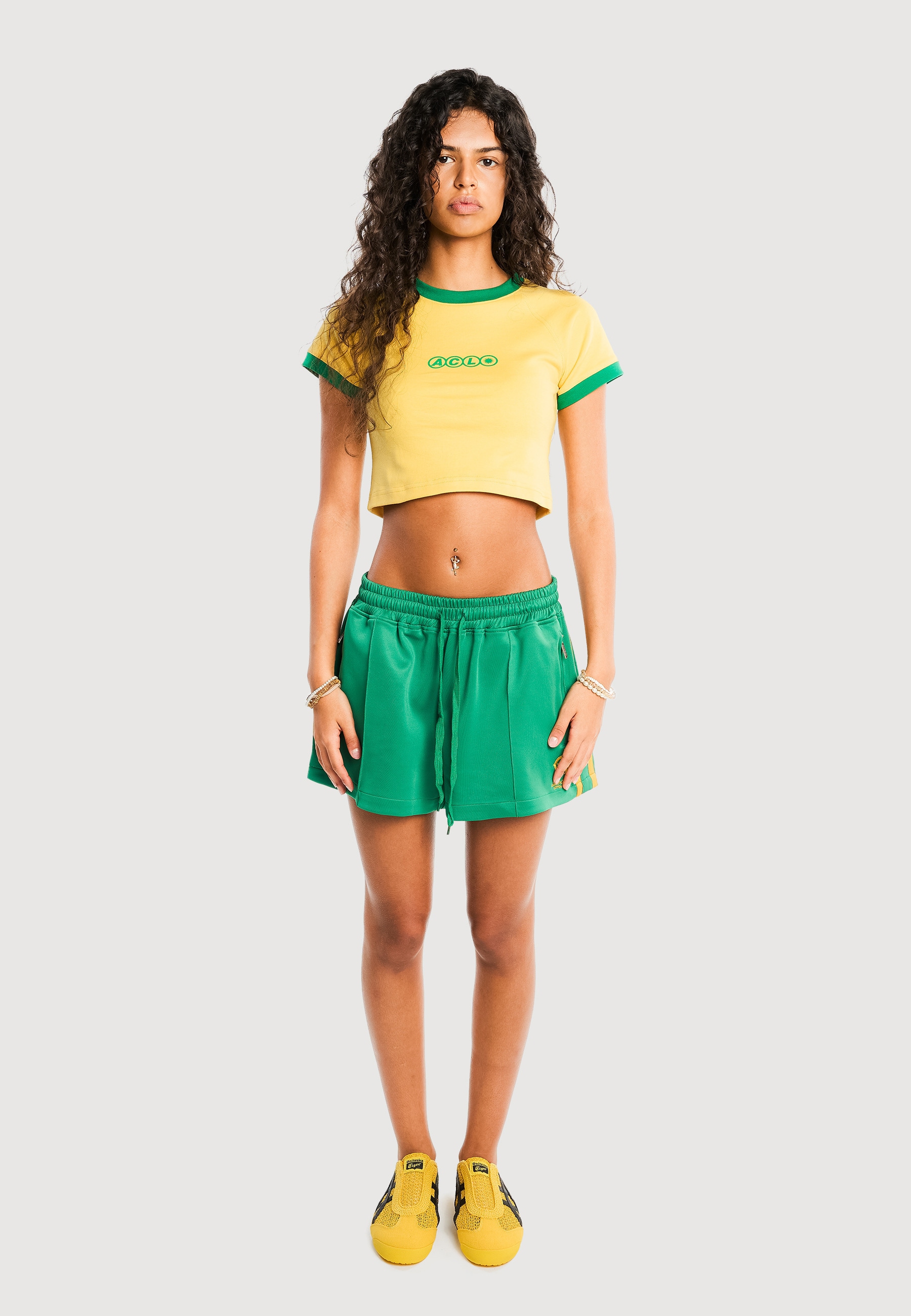 Another Cotton Lab T-Shirt »Another Cotton Lab ACL Carrer Del Sol Crop Top« 1