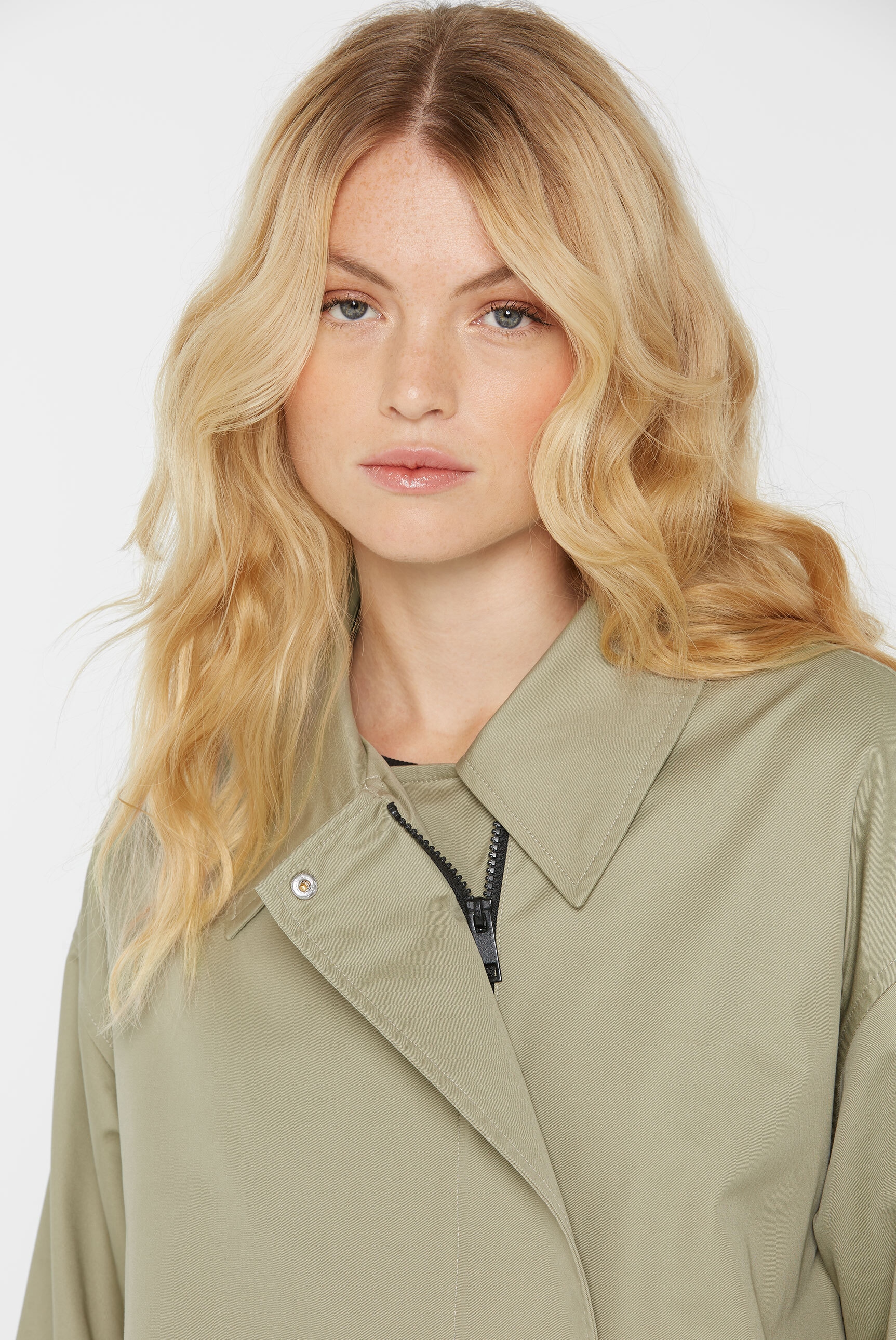 SENSES.THE LABEL Langjacke, ohne Kapuze, mit langem Gehschlitz