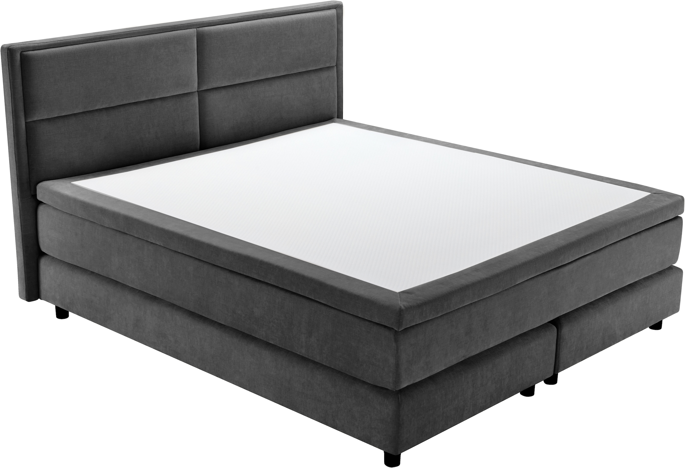 OTTO home Boxspringbett »VIVIANNE, Polsterbett mit 7-Zonen-Taschenfederkernmatratze H3« erhältlich in den Farben anthrazit und beige