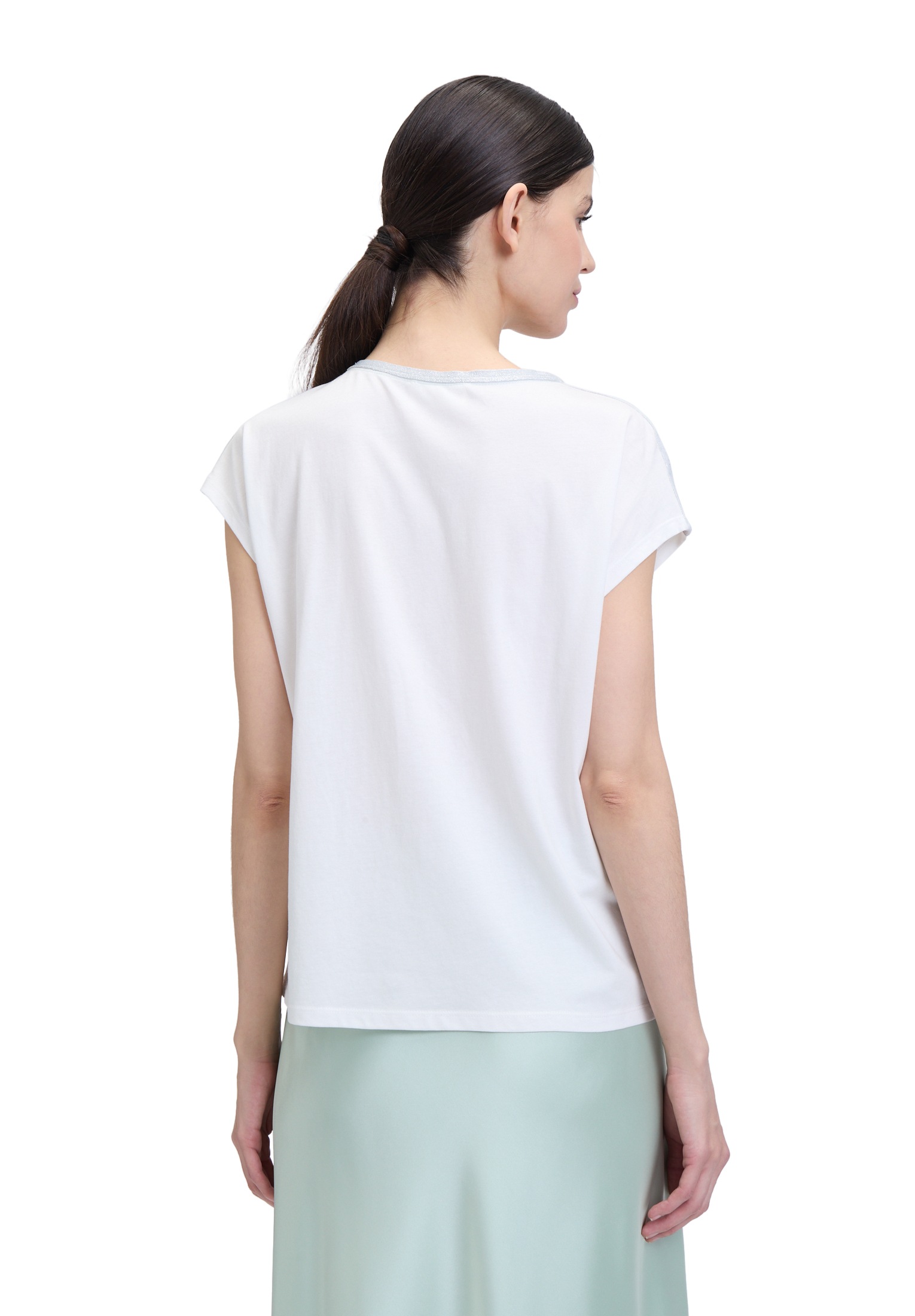 Cartoon Kurzarmshirt »Cartoon Rundhals-Shirt mit Placement«, (1 tlg.), Aufgesteppte Bänder