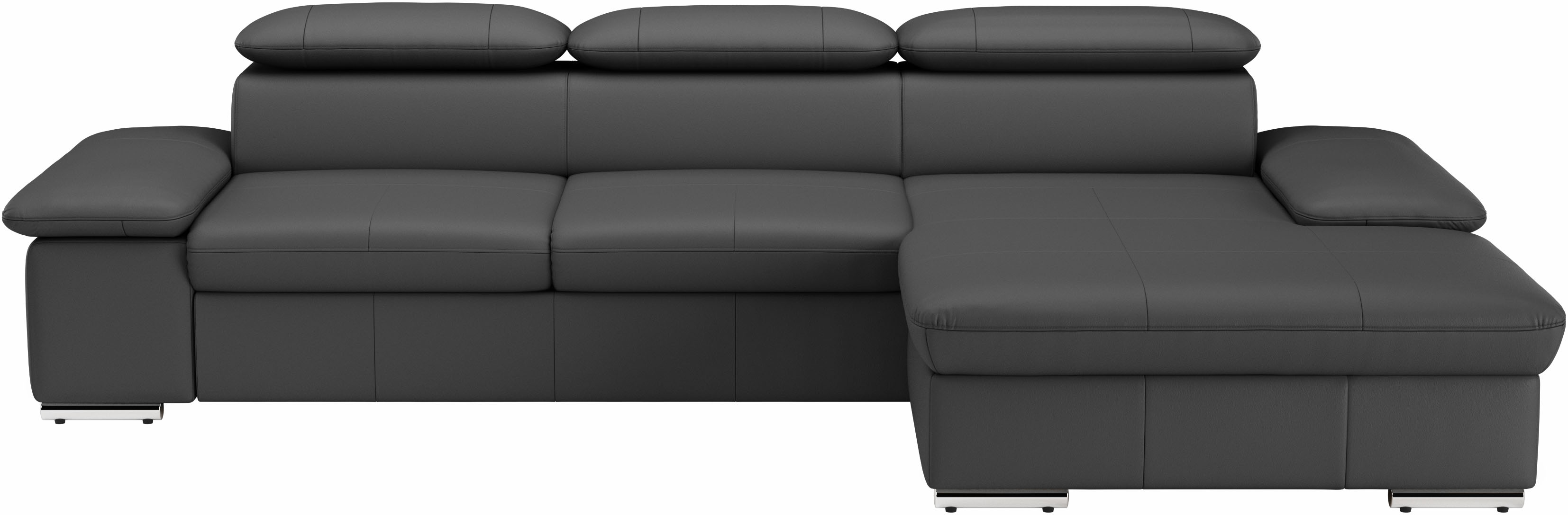 sit&more Ecksofa "Valantine L-Form, B: 286 cm" mit Arm- & Kopfteilverstellung, optional mit Schlaffunktion