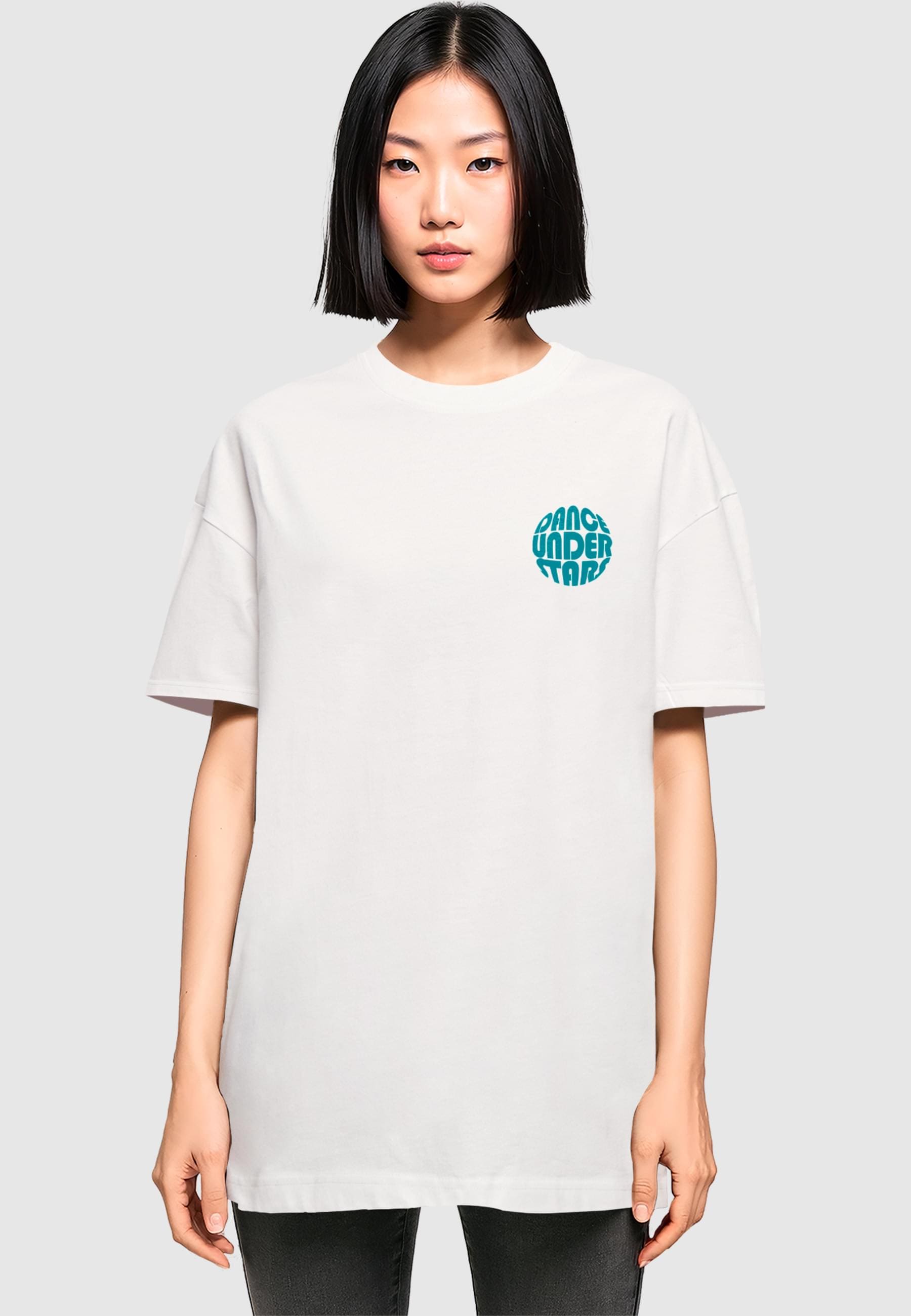 Merchcode T-Shirt »Merchcode Ladies Dance Under Stars Oversized Tee«, (1 tlg.)