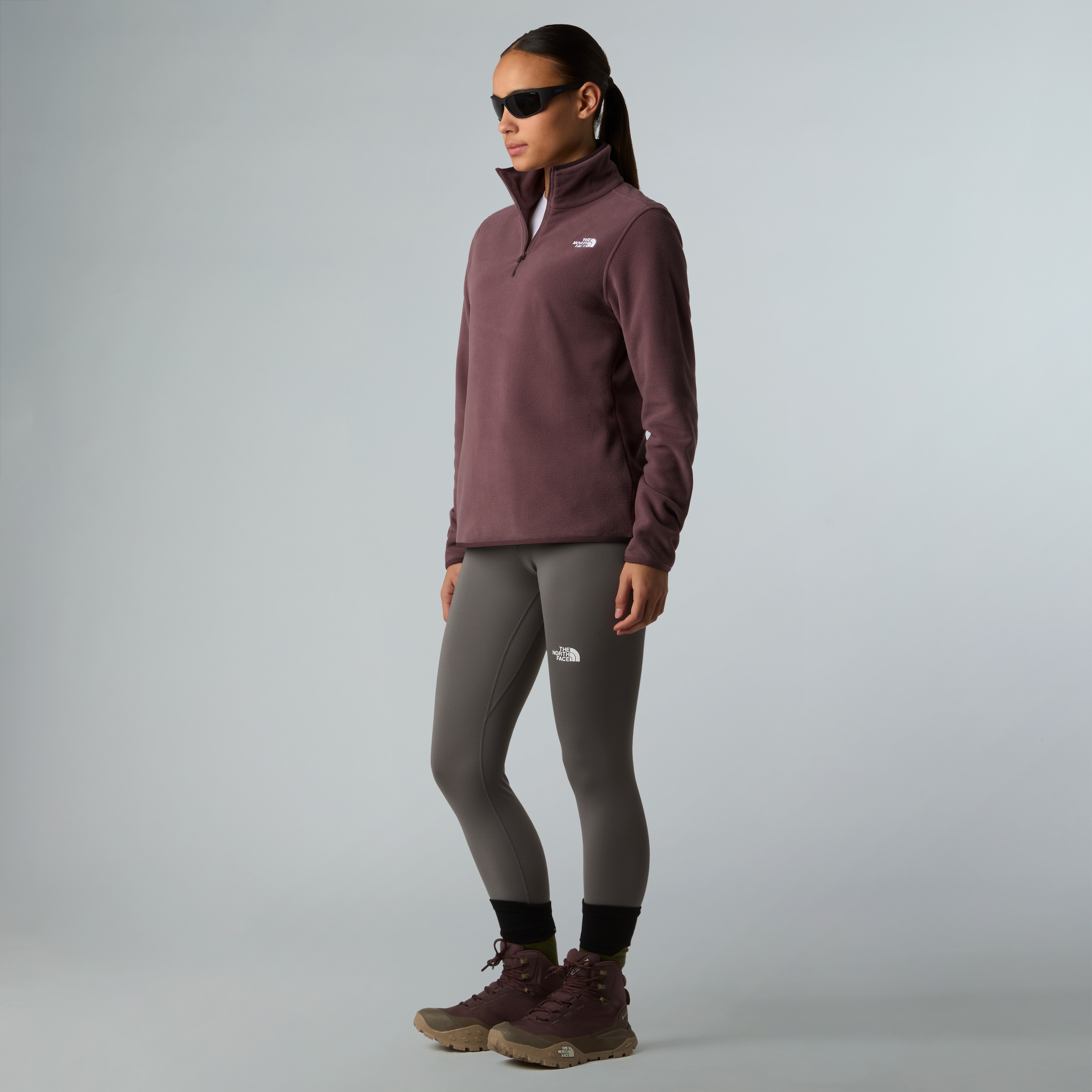 The North Face Strickfleece-Pullover »W GLACIER FLEECE 1/4 ZIP JACKET«, (1 tlg.)